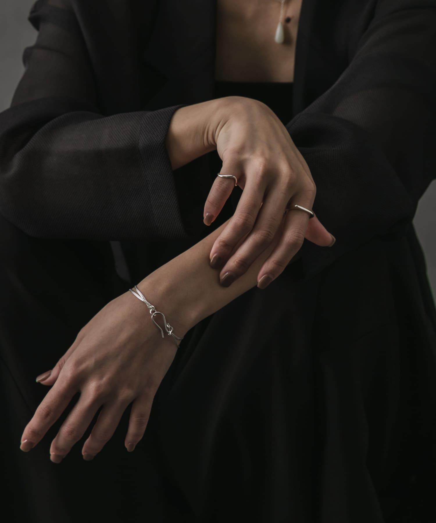 SMELLY so’　square thin ring SLV 11