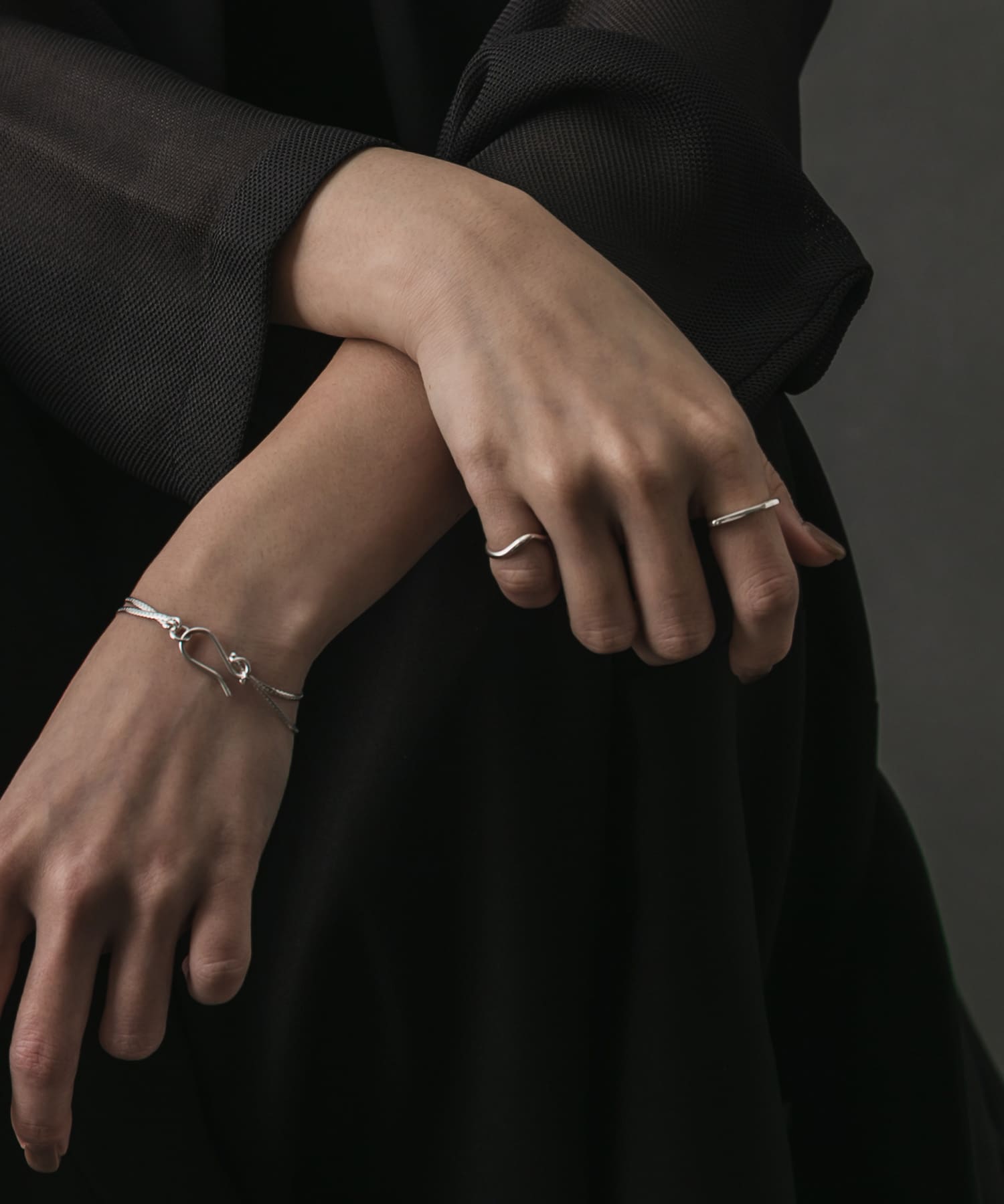 SMELLY so’　square thin ring SLV 11