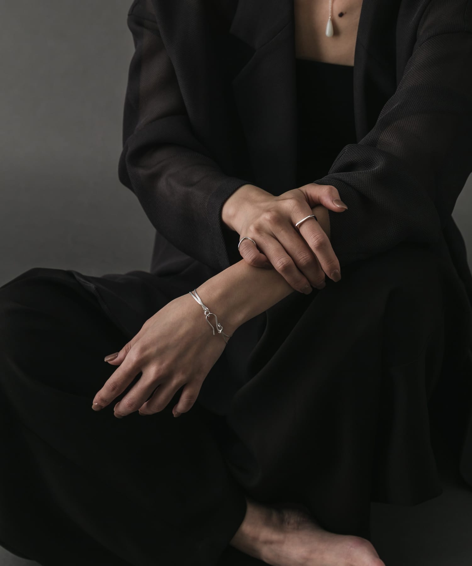 SMELLY so’　square thin ring SLV 11