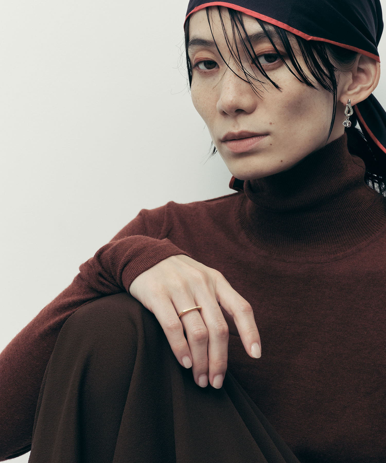 SMELLY so’　square thin ring GLD 11