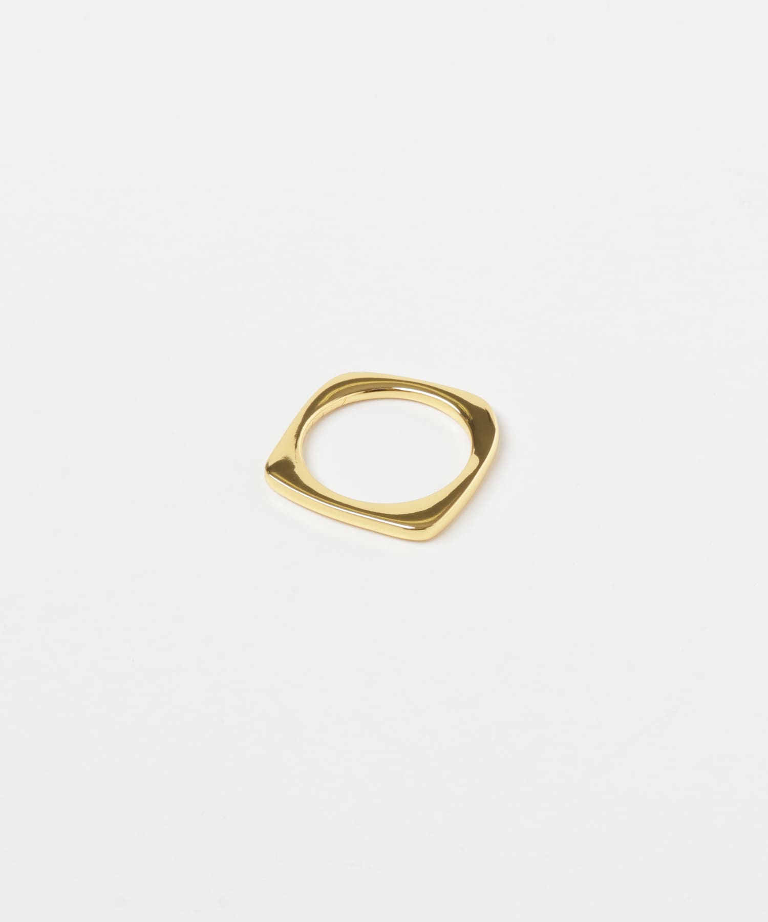 SMELLY so’　square thin ring GLD 11