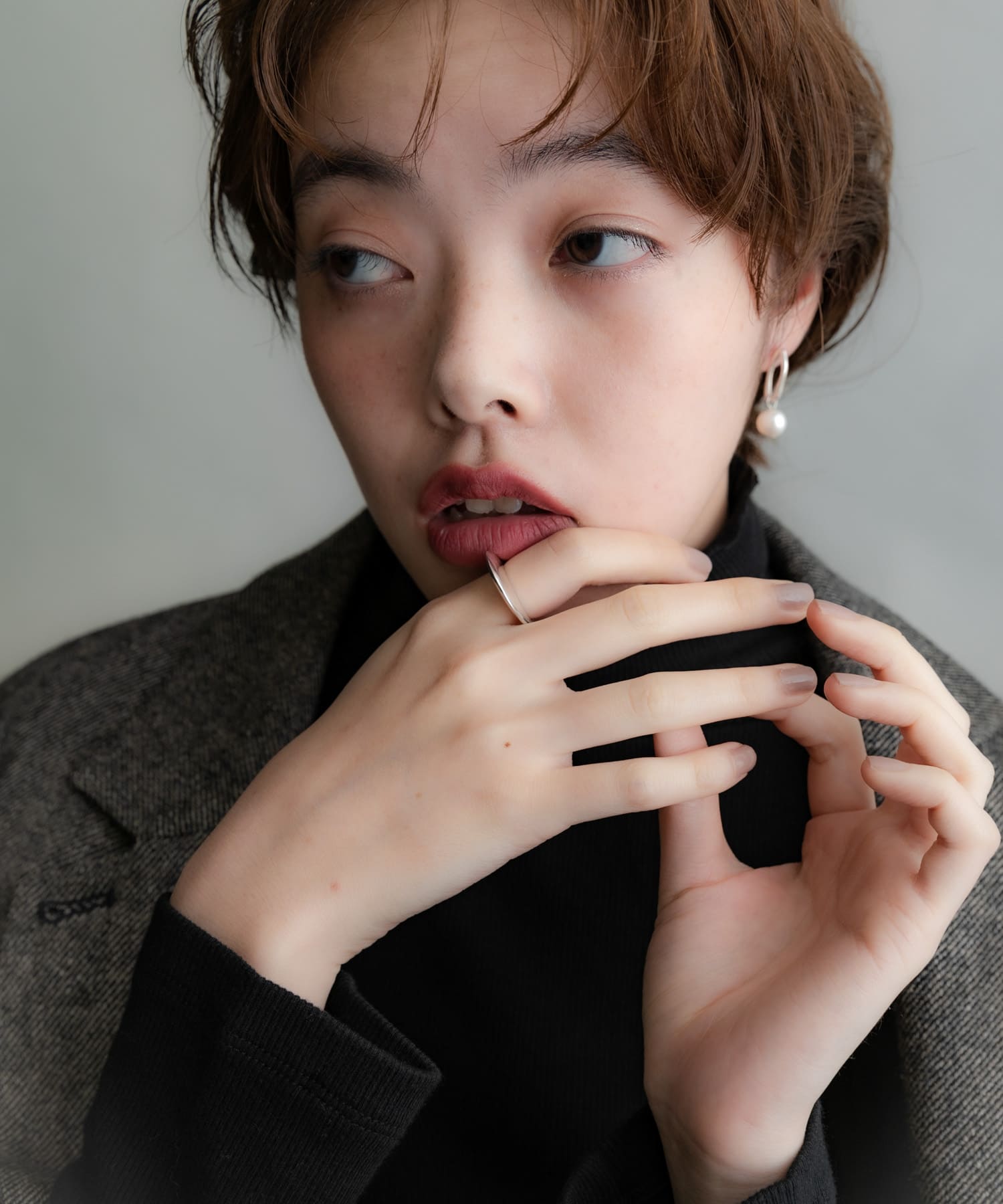 SMELLY so’　flat oval ring SLV 11