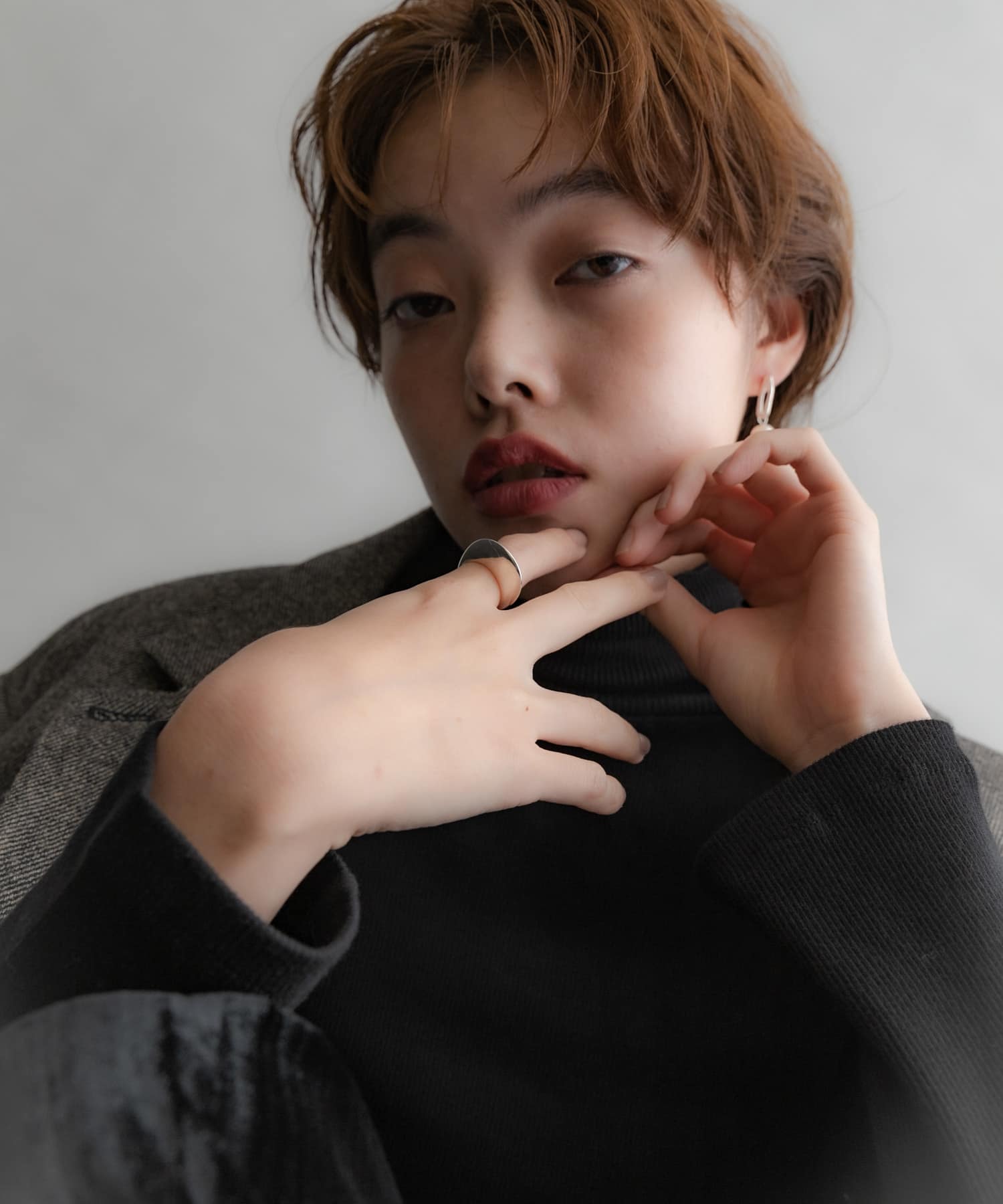 SMELLY so’　flat oval ring SLV 11