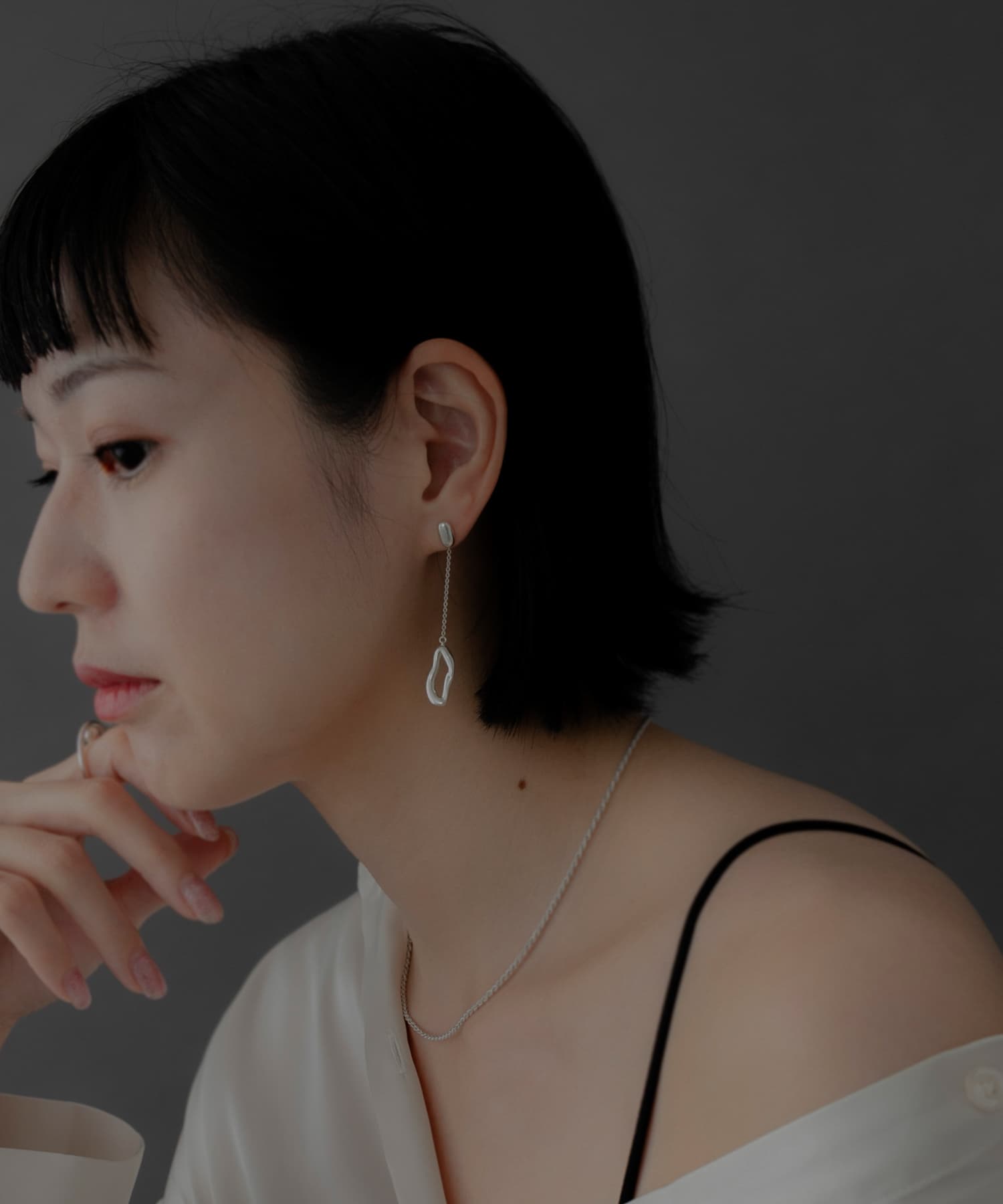 SMELLY so’　chain combination pierce SLV -