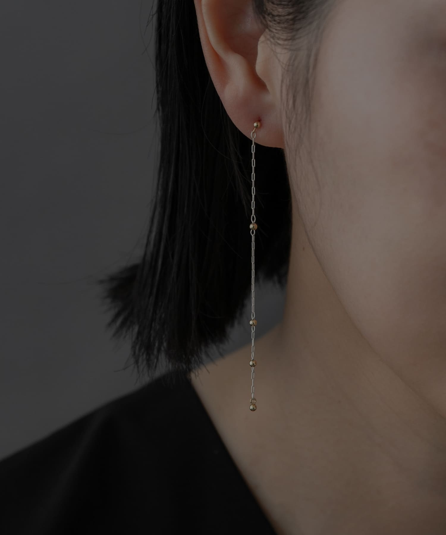 SMELLY so’　combination chain pierce SL/GD -