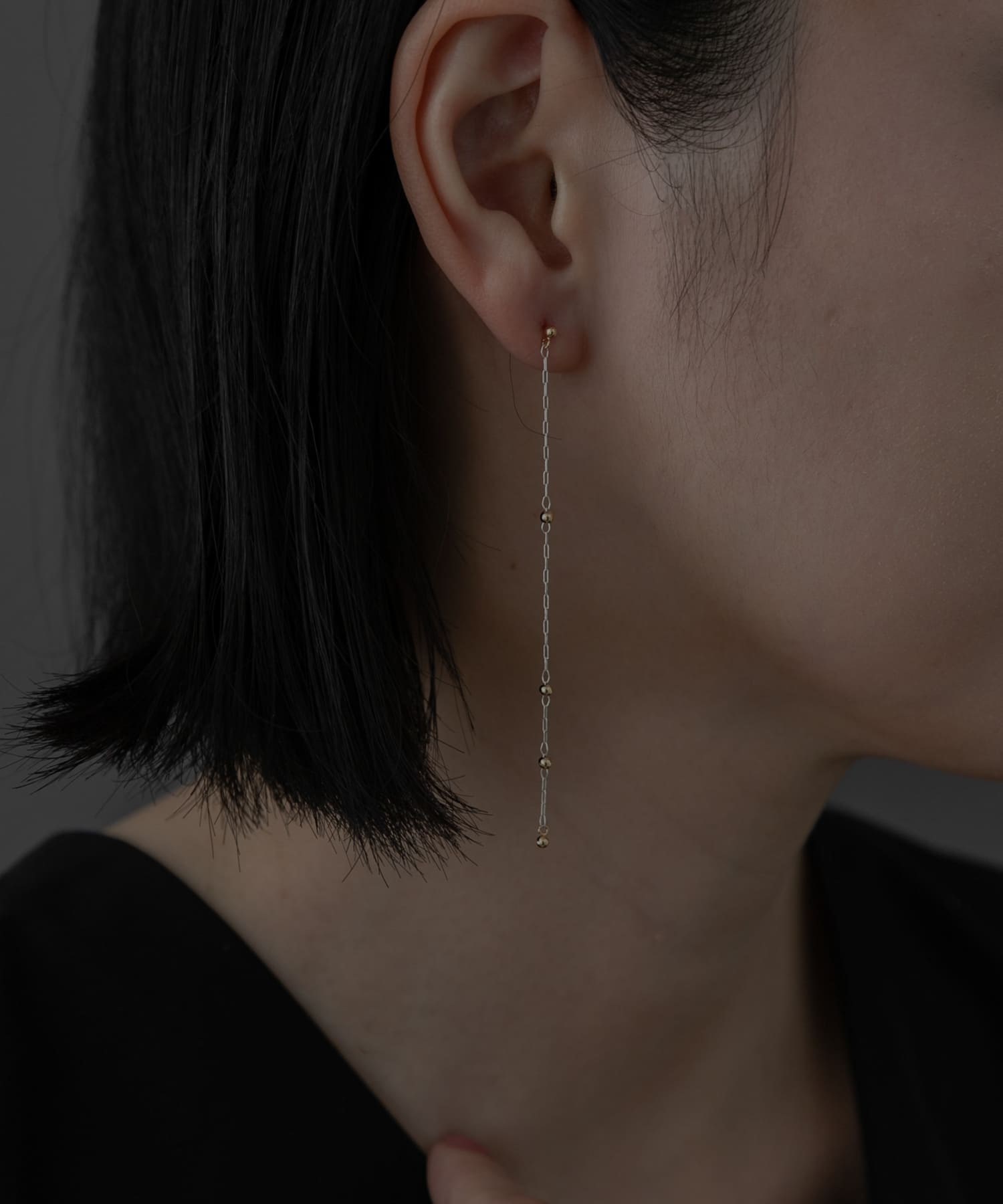 SMELLY so’　combination chain pierce SL/GD -