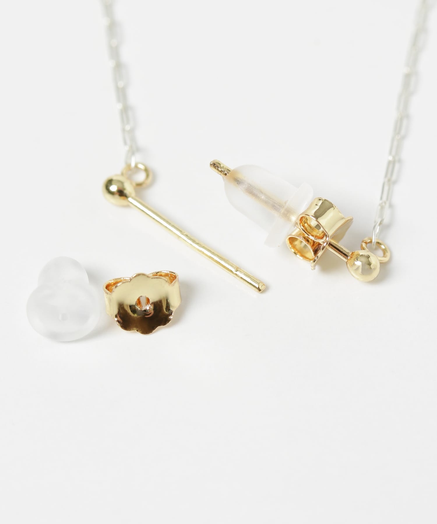 SMELLY so’　combination chain pierce SL/GD -