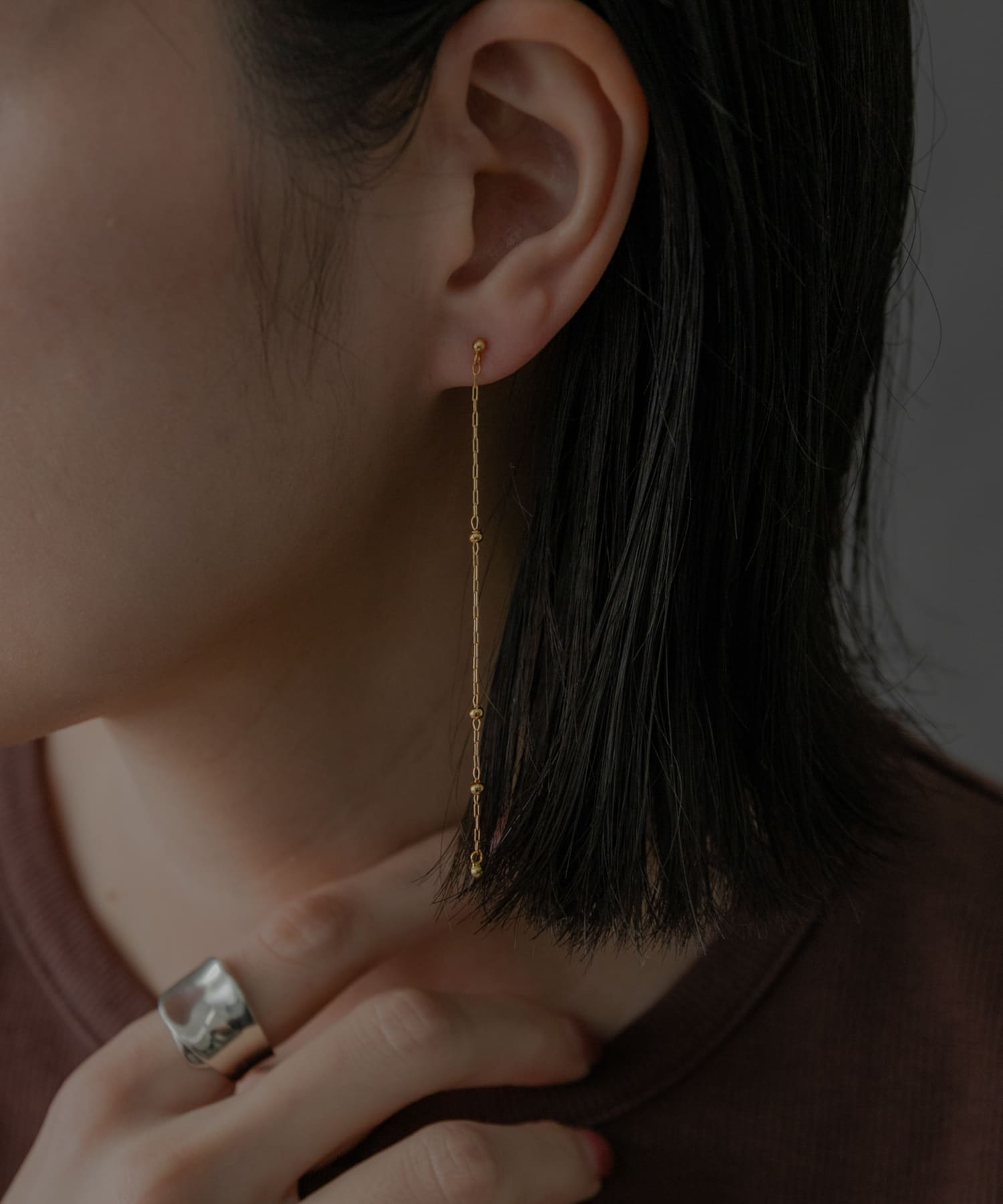 SMELLY so’　combination chain pierce GLD -