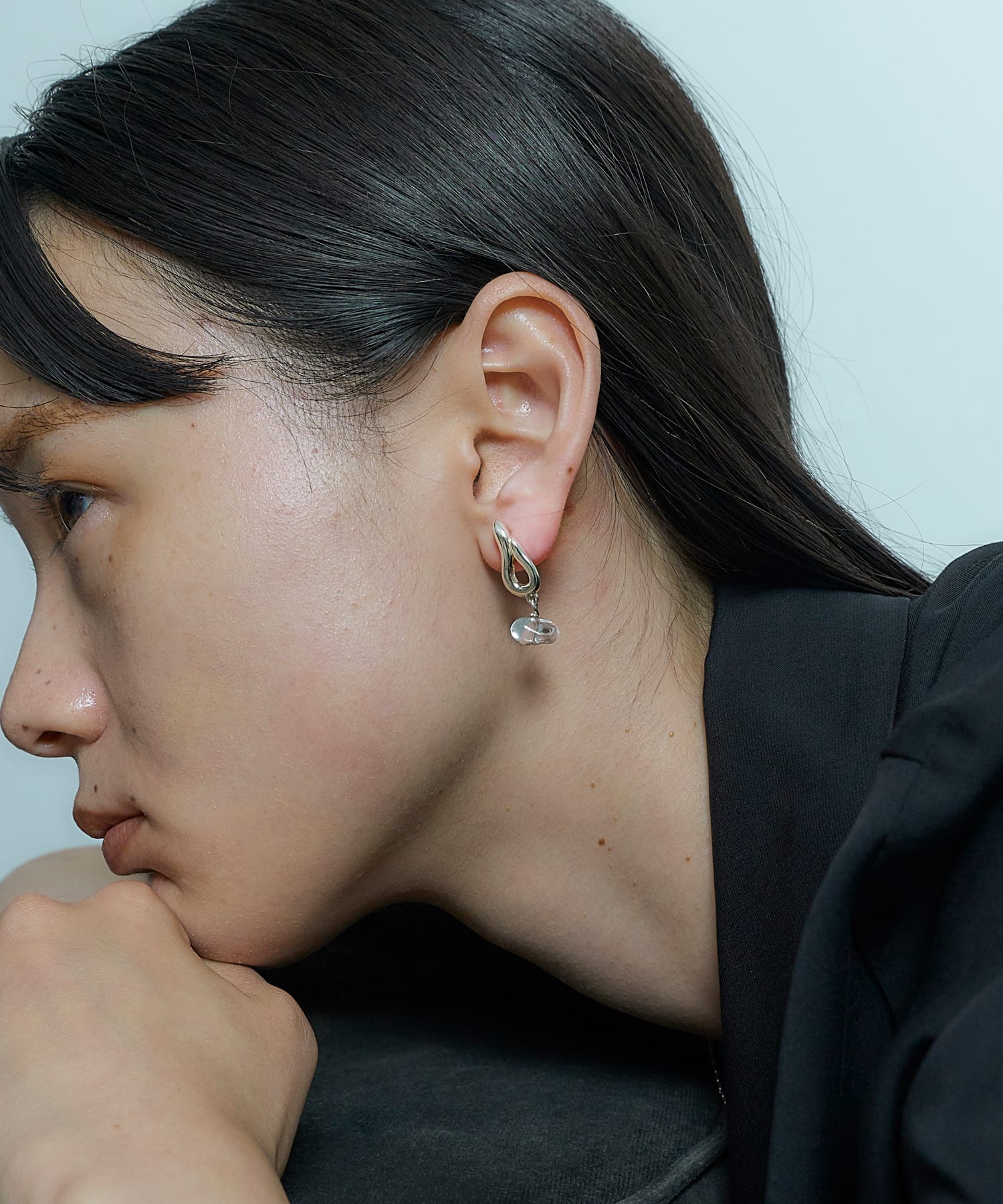 SMELLY so’　crystal drop pierce SLV -