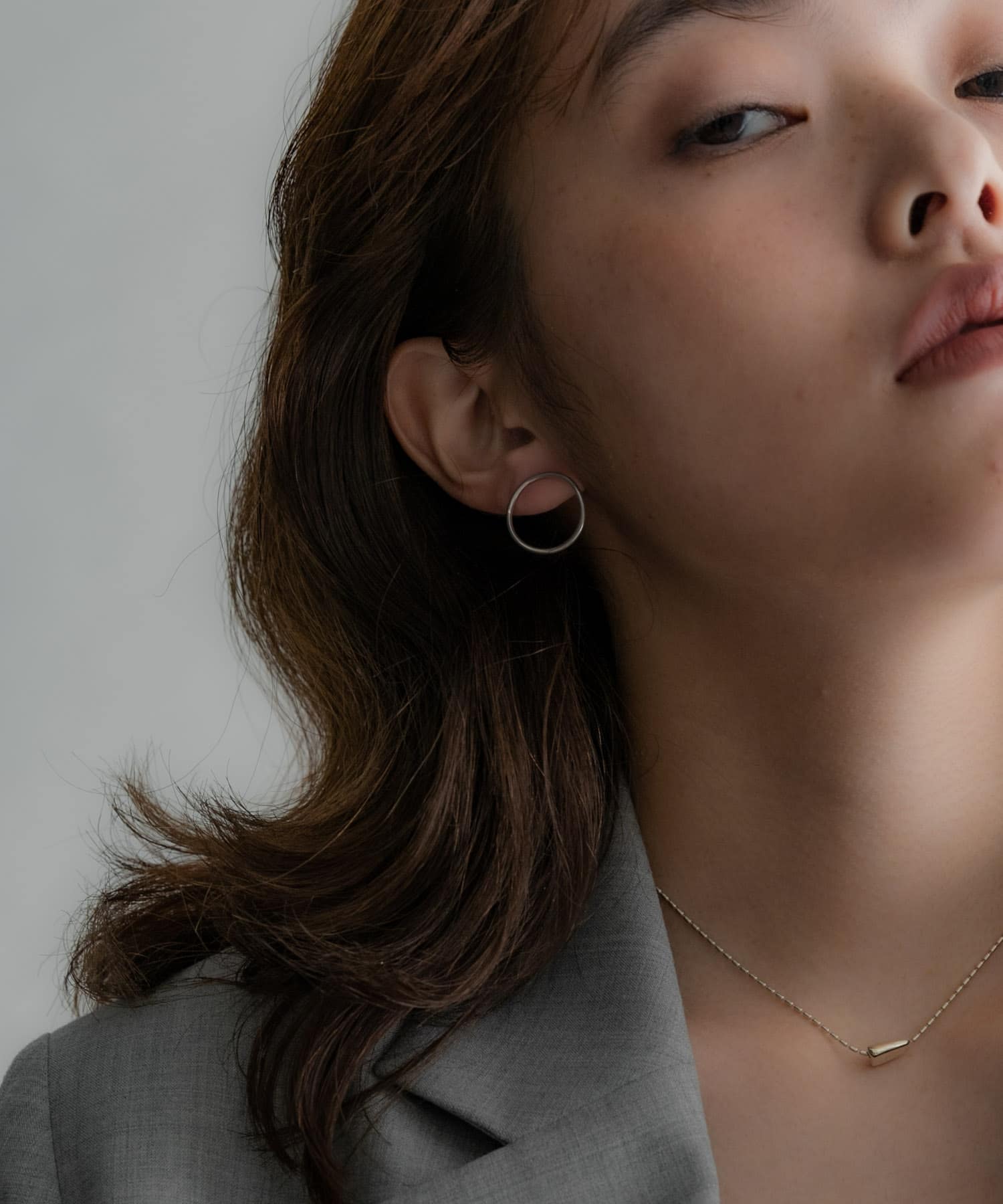 SMELLY so’　curved circle pierce SLV -