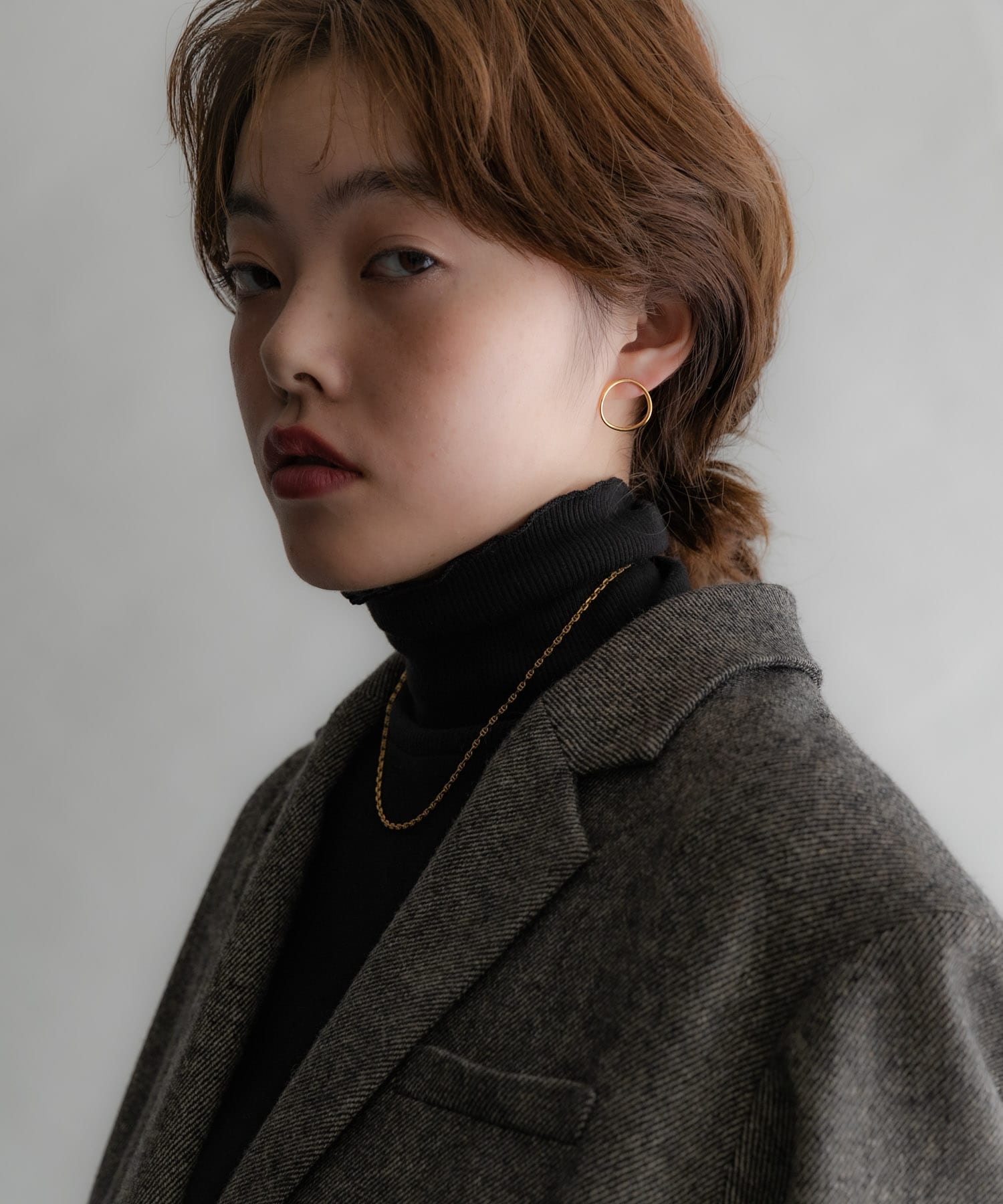 SMELLY so’　curved circle pierce GLD -