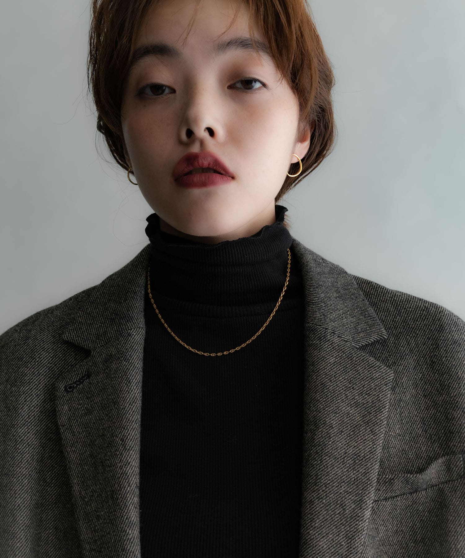 SMELLY so’　curved circle pierce GLD -