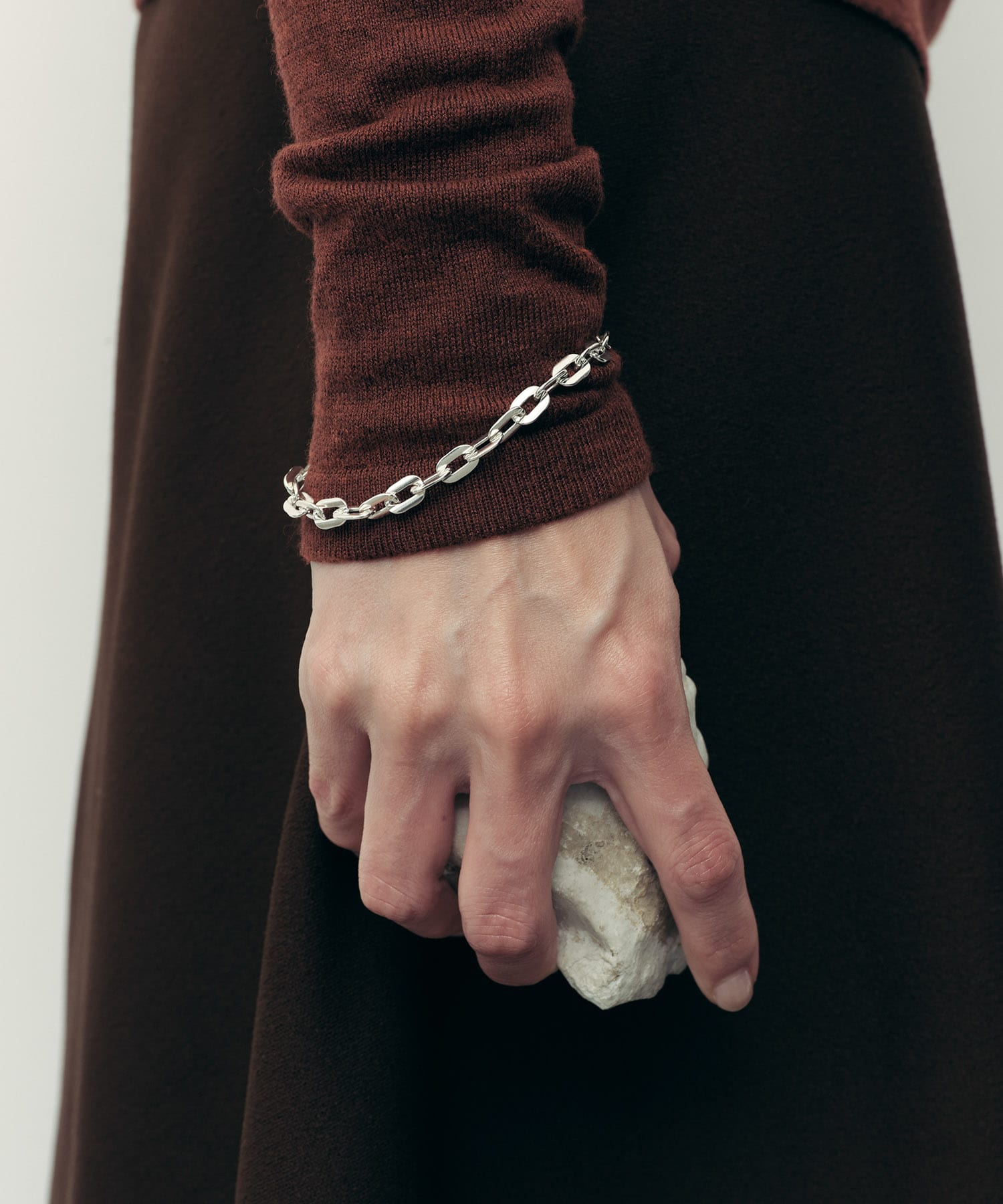 SMELLY so’　oval chain bracelet