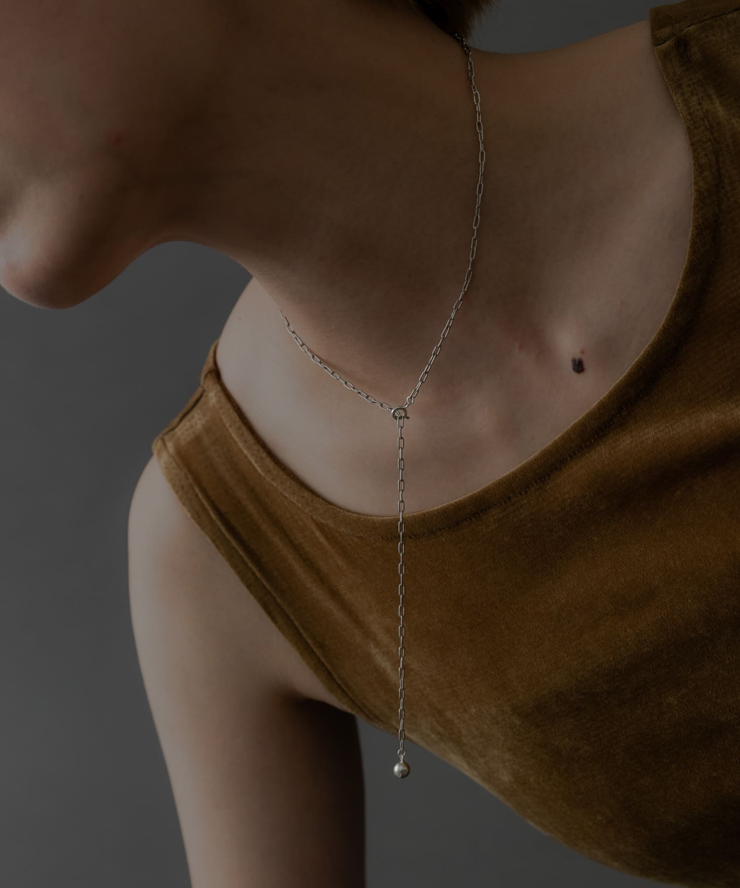 SMELLY so’　cable chain  necklace SLV -
