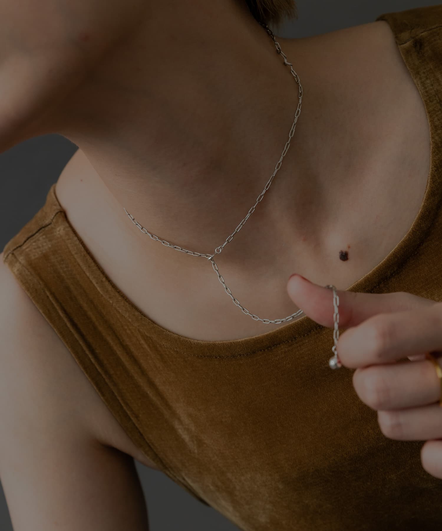 SMELLY so’　cable chain  necklace SLV -