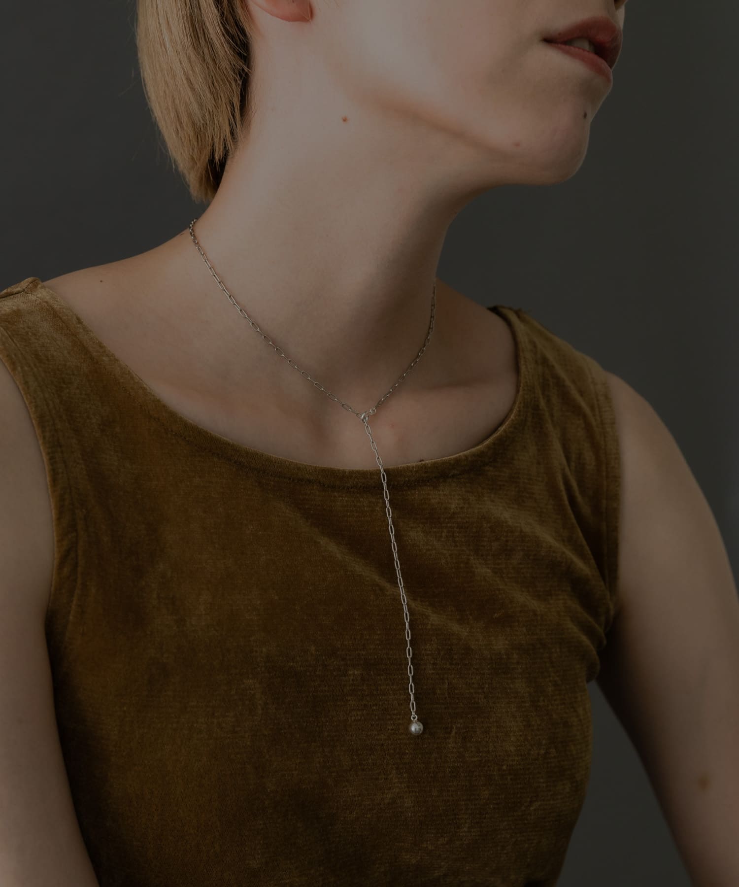 SMELLY so’　cable chain  necklace SLV -