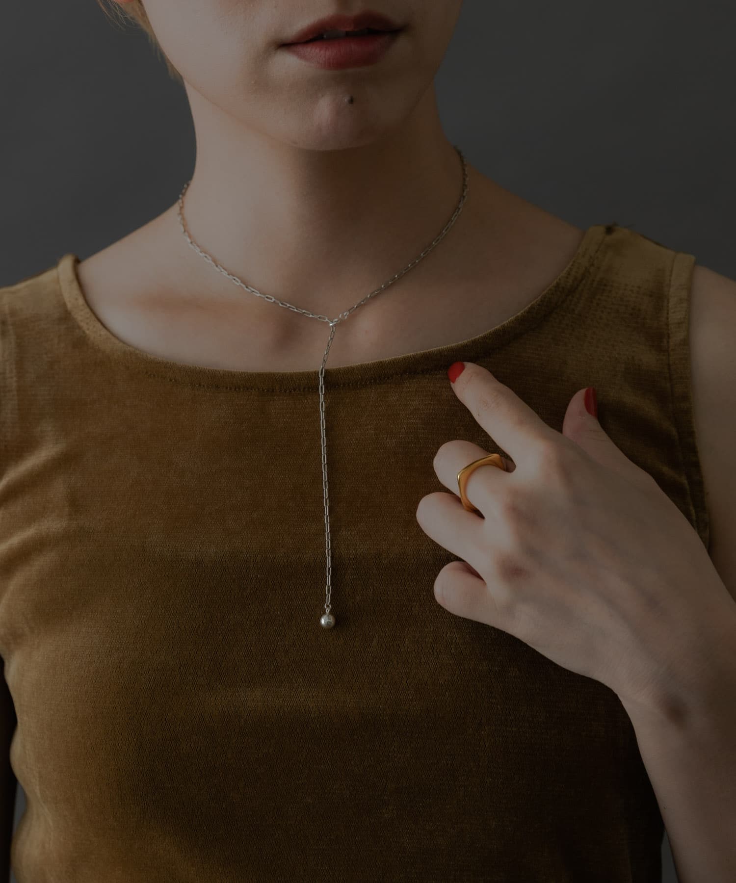 SMELLY so’　cable chain  necklace SLV -