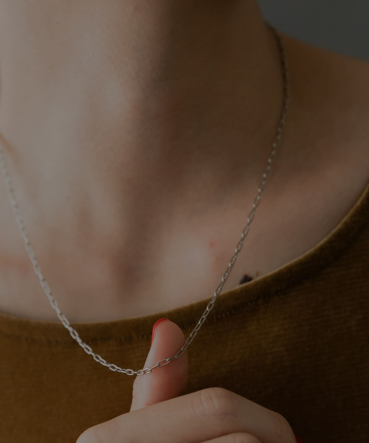 SMELLY so’　cable chain  necklace SLV -