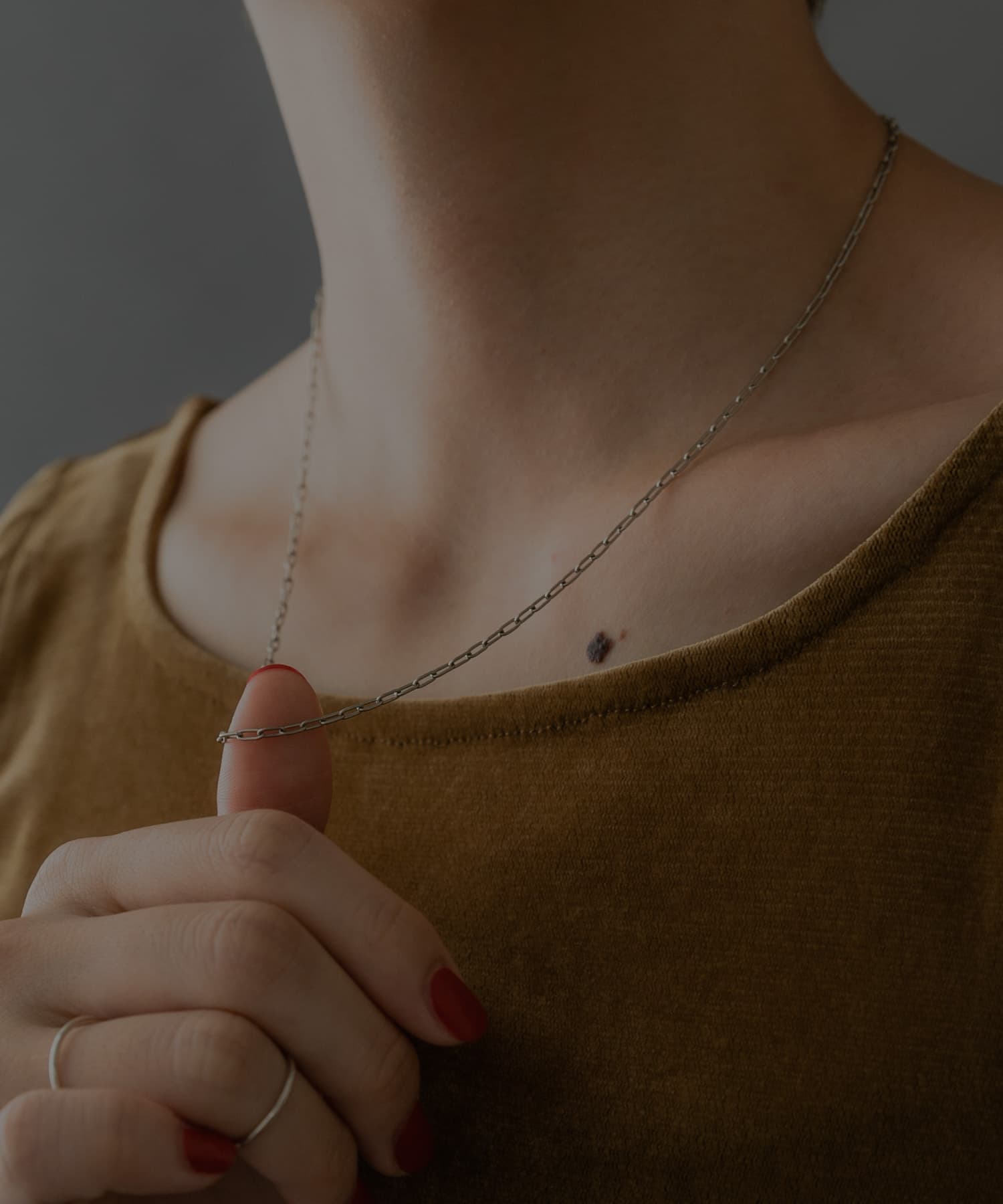 SMELLY so’　cable chain  necklace SLV -