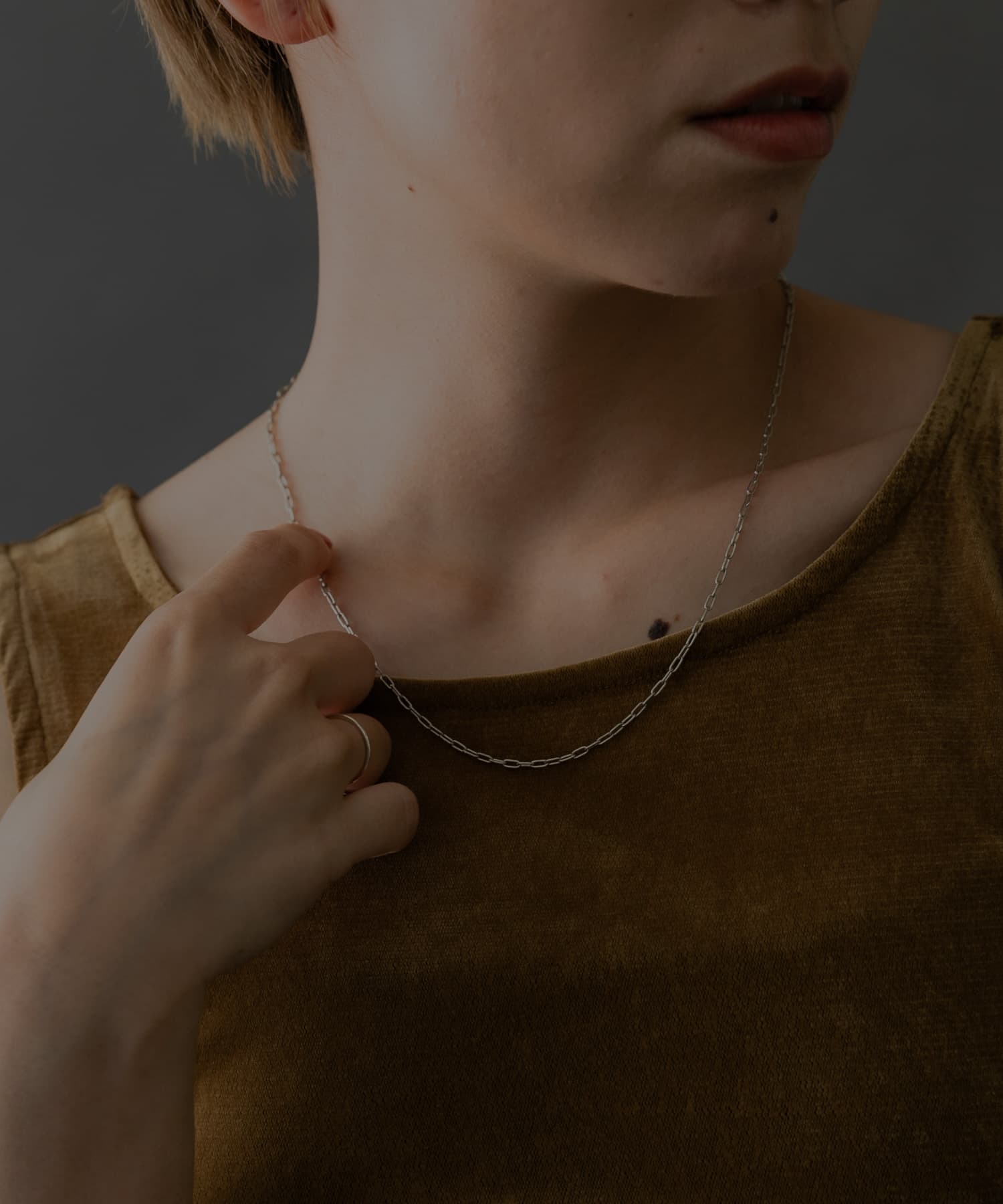 SMELLY so’　cable chain  necklace SLV -