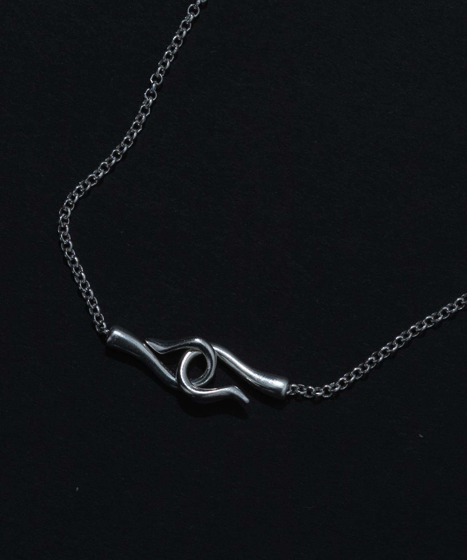 SMELLY so’　hook chain necklace SLV -