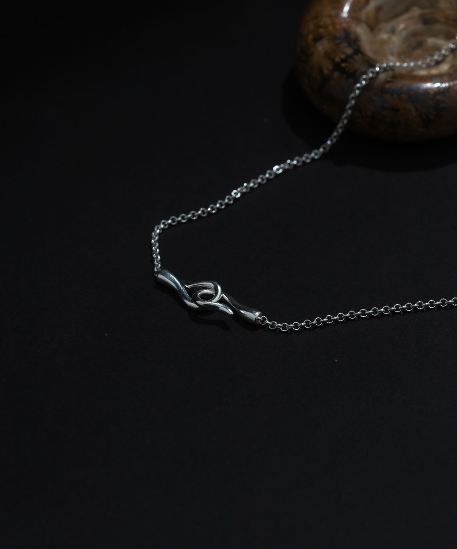 SMELLY so’　hook chain necklace SLV -