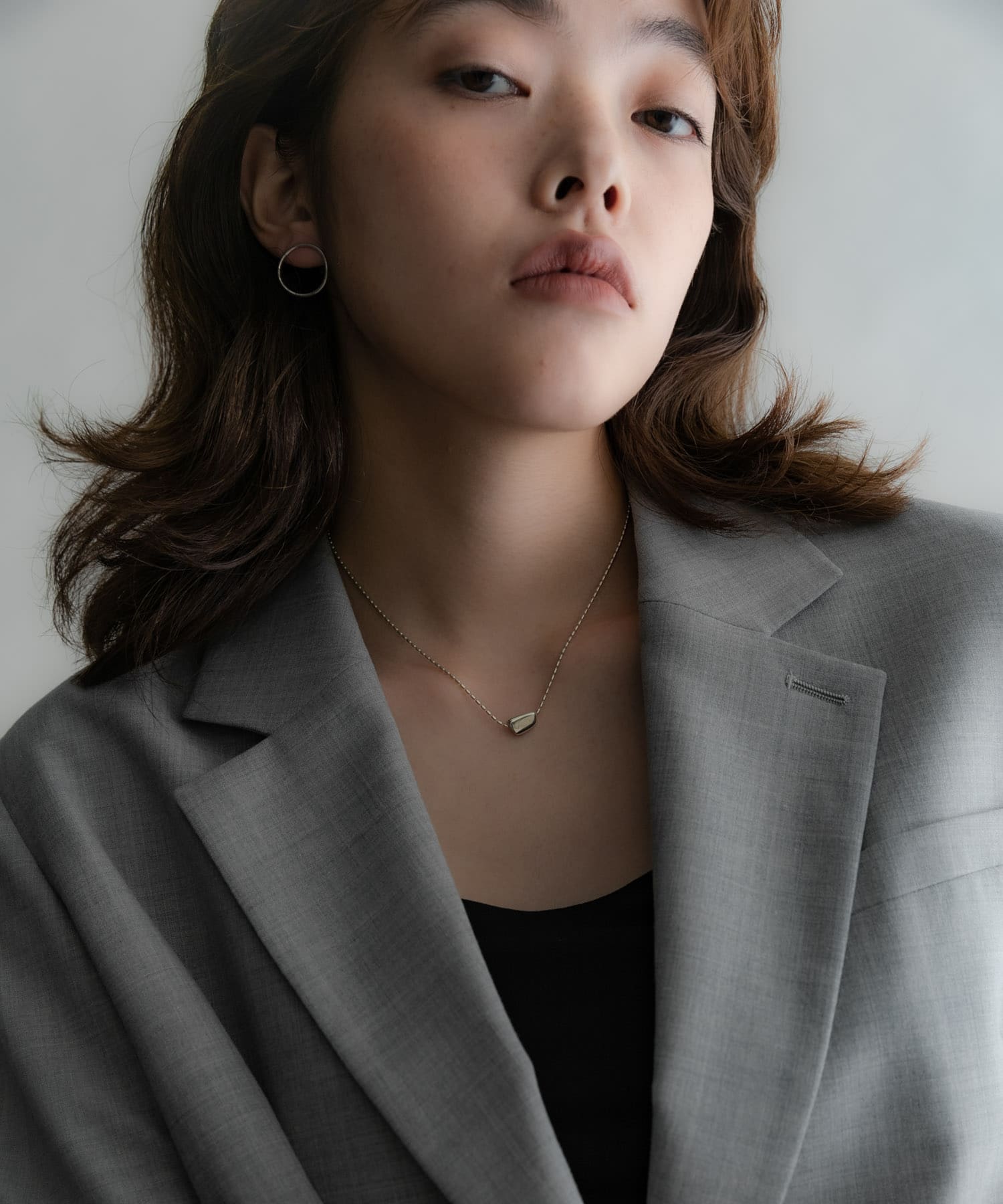SMELLY so’　grain necklace SLV -