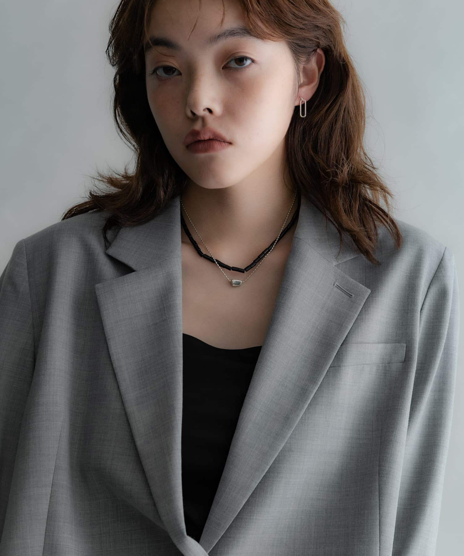 SMELLY so’　grain necklace SLV -