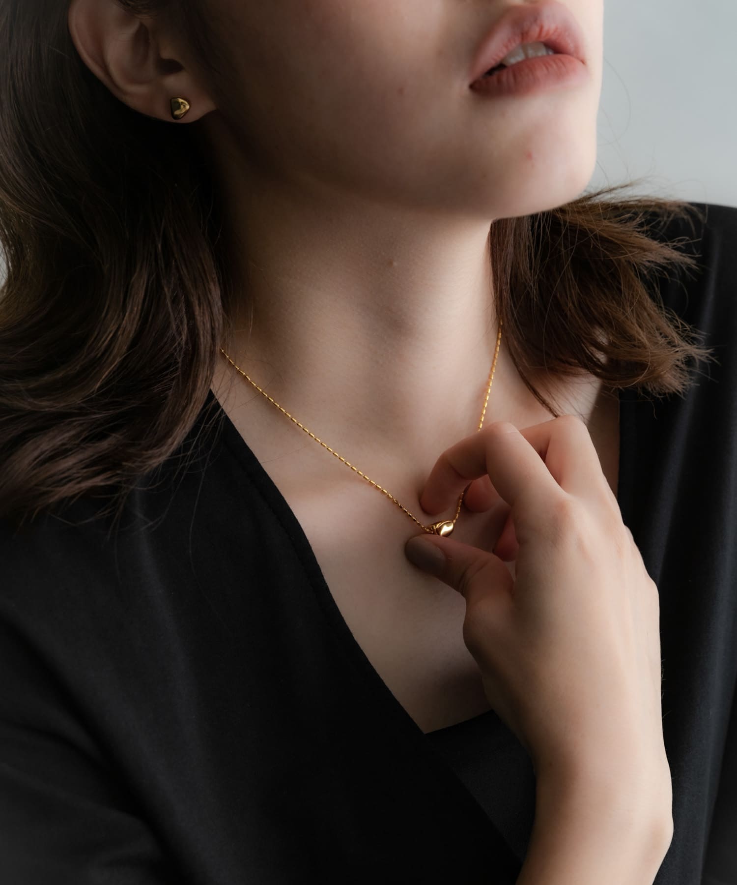 SMELLY so’　grain necklace GLD -