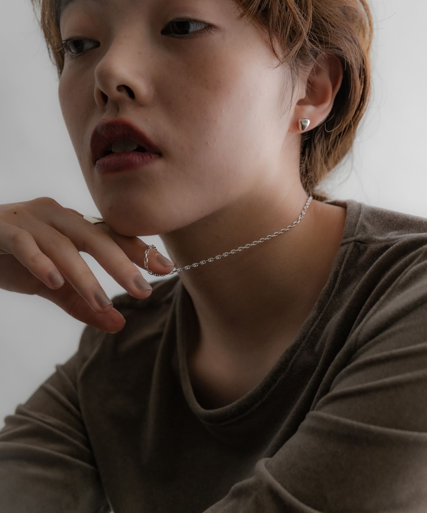 SMELLY so’　marina chain necklace SLV -