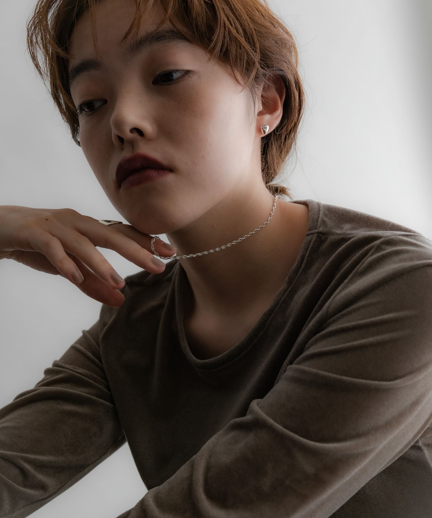SMELLY so’　marina chain necklace SLV -