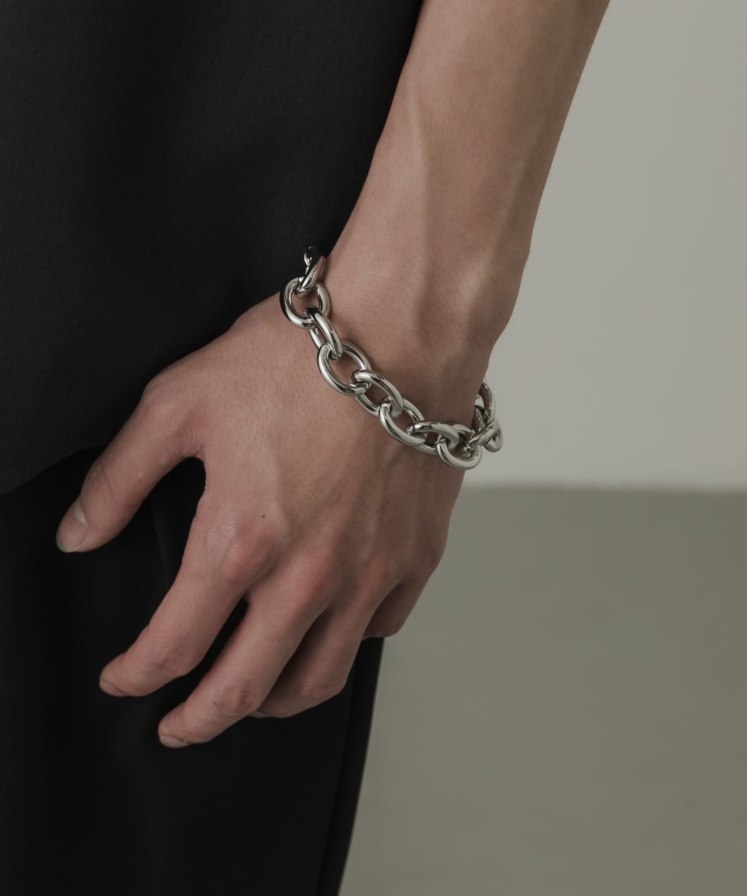 オーバルチェーンブレスレット SLV -