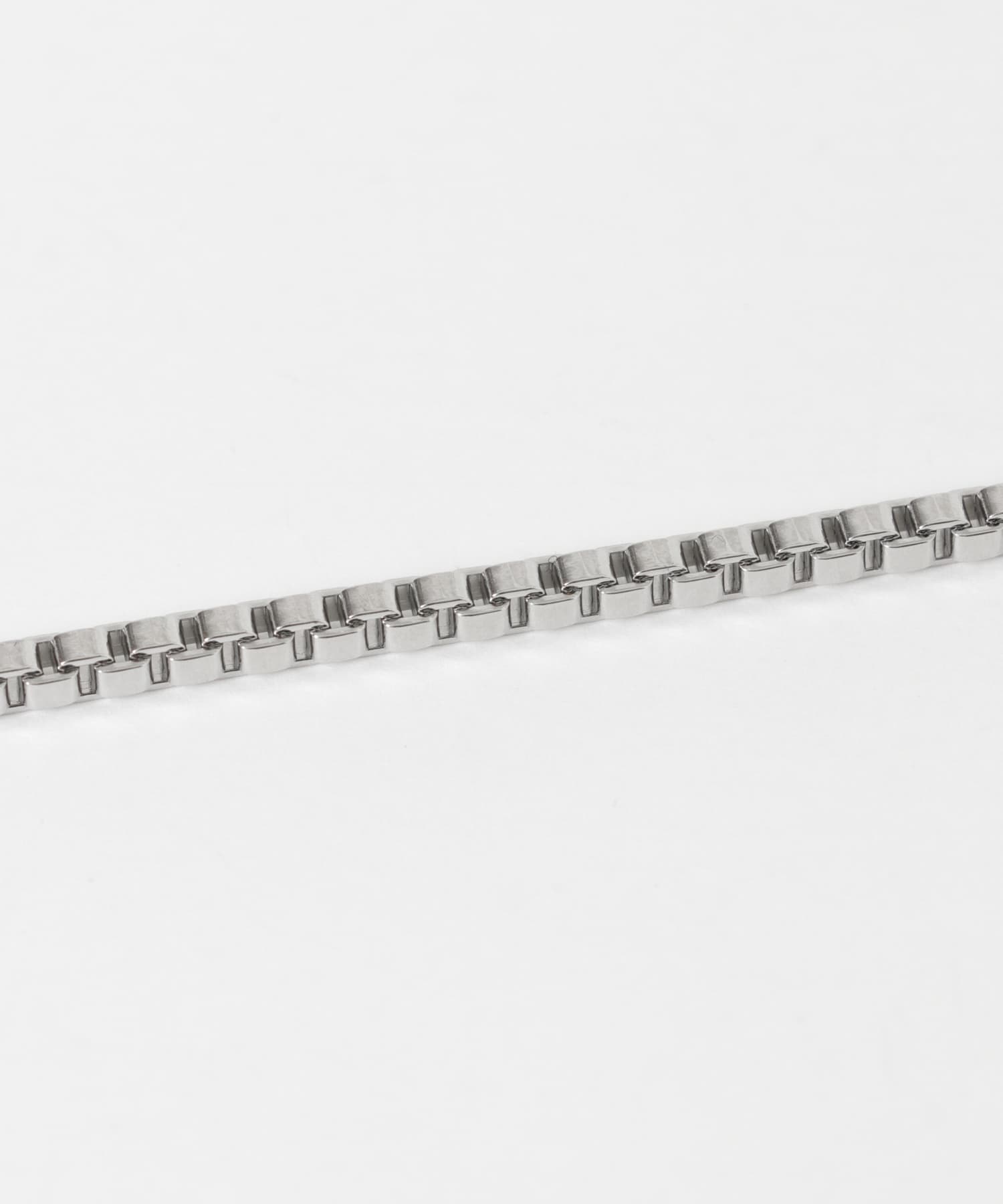 ボックスチェーンマンテルネックレス SLV -