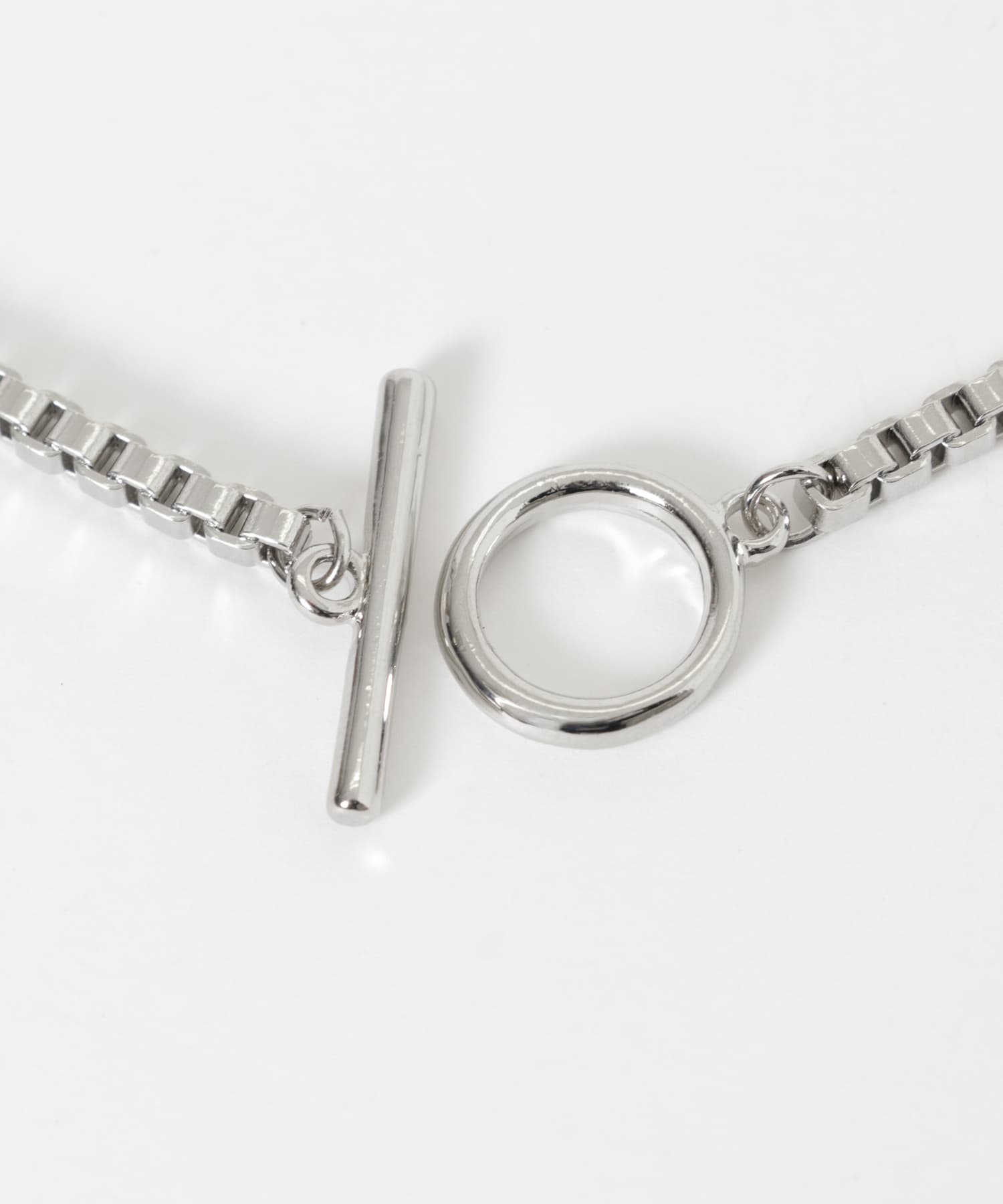 ボックスチェーンマンテルネックレス SLV -