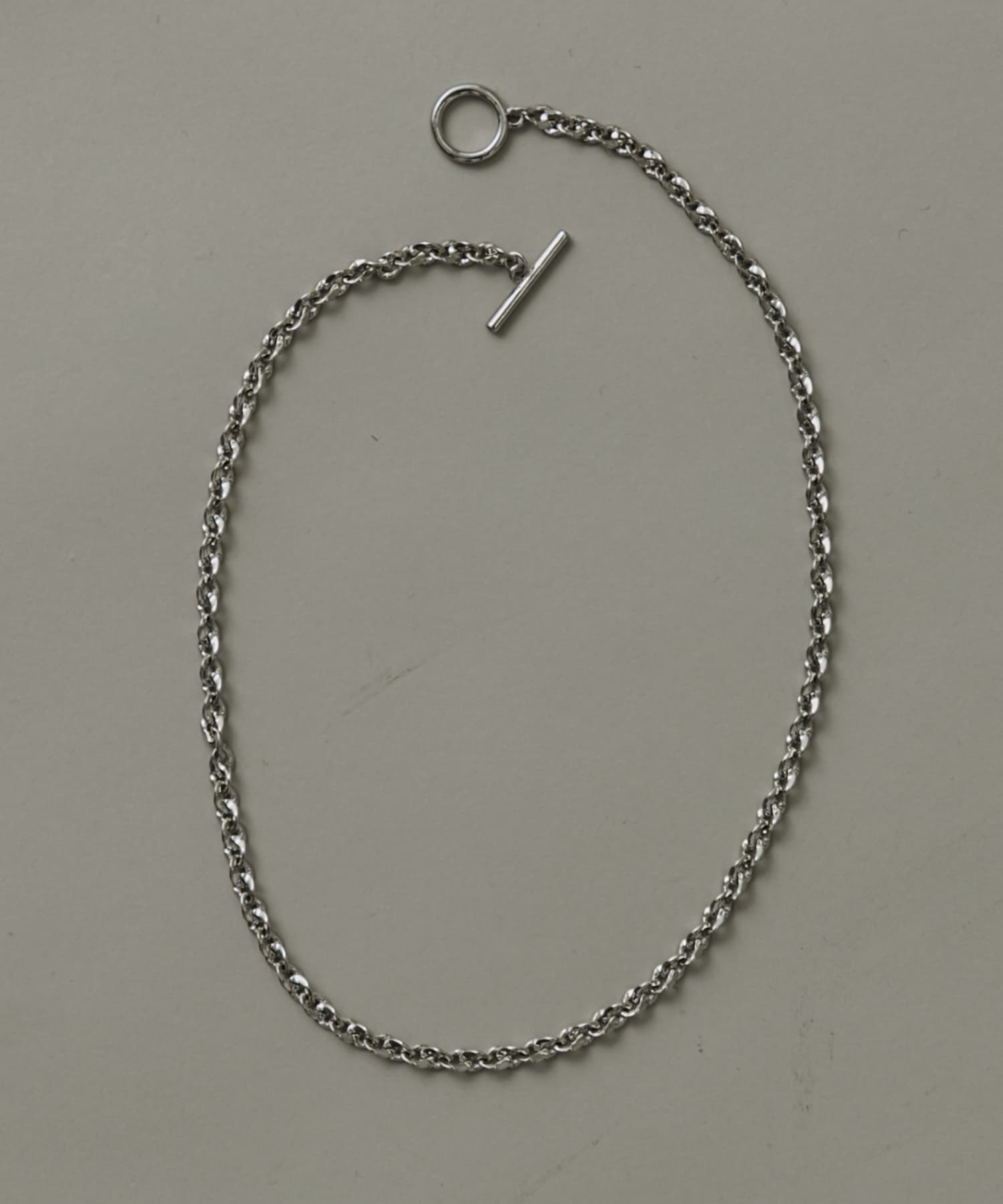 プレーンチェーンマンテルネックレス SLV -