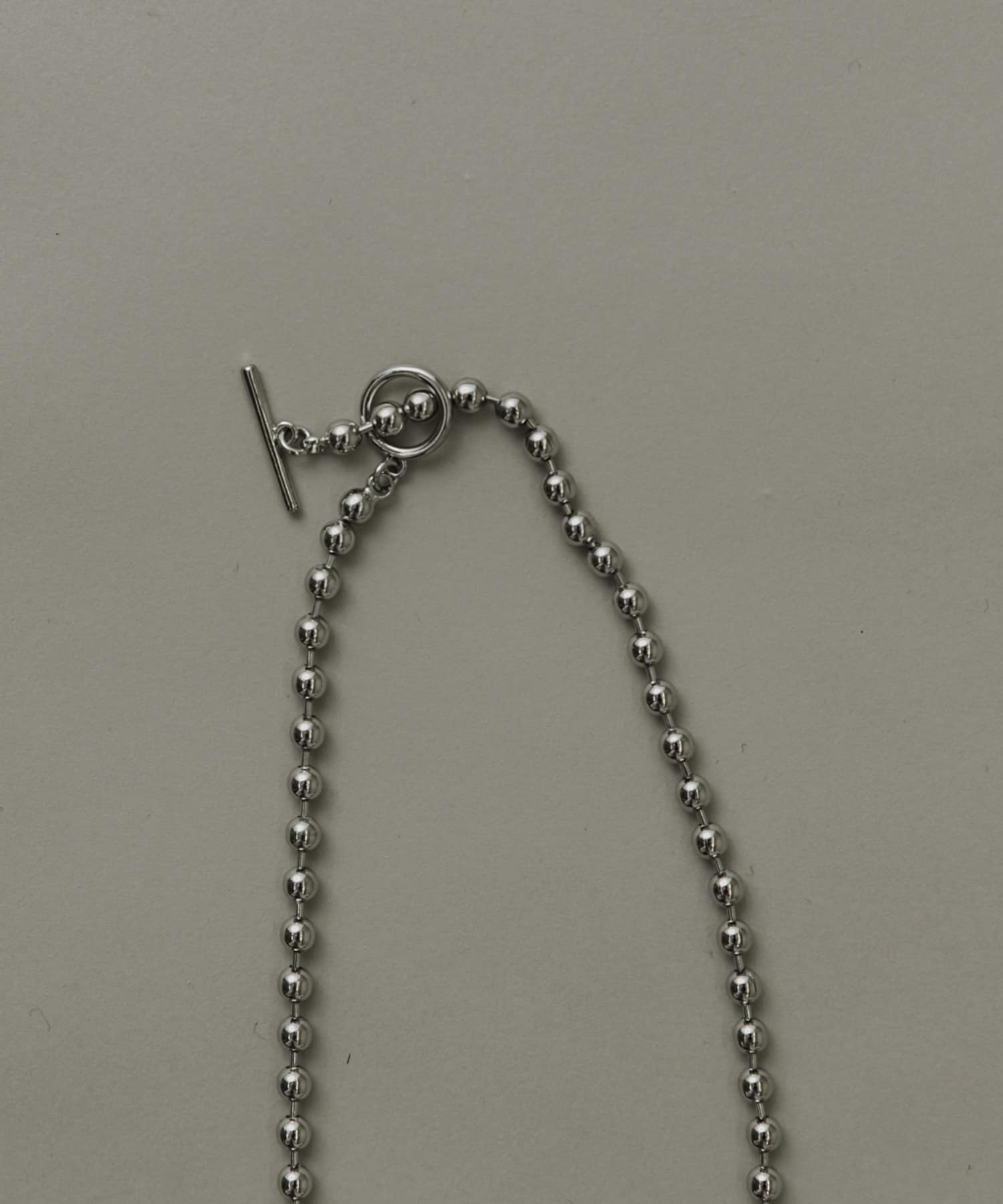 ボールチェーンマンテルネックレス SLV -
