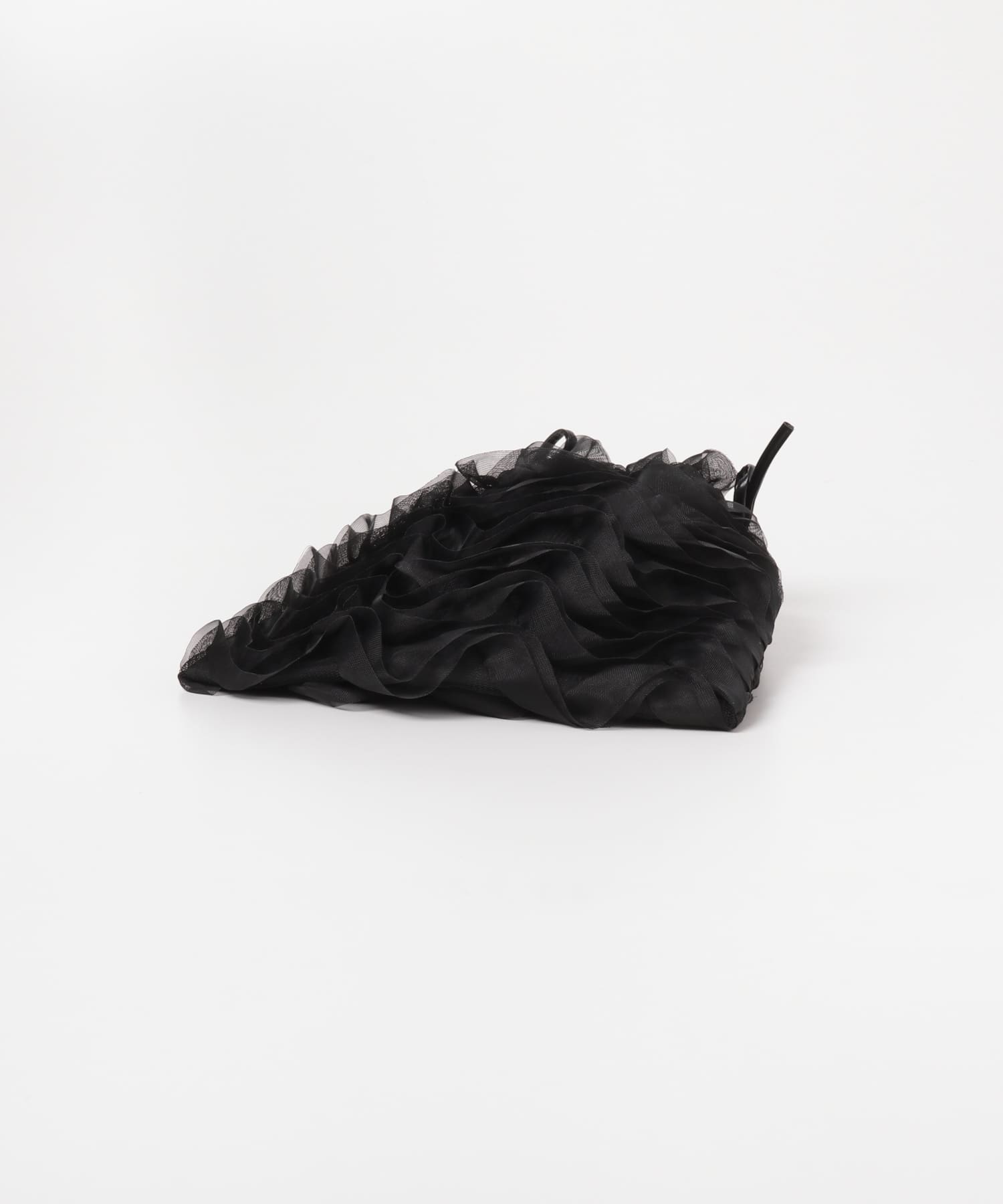 チュールフリルキンチャクショルダー BLK -