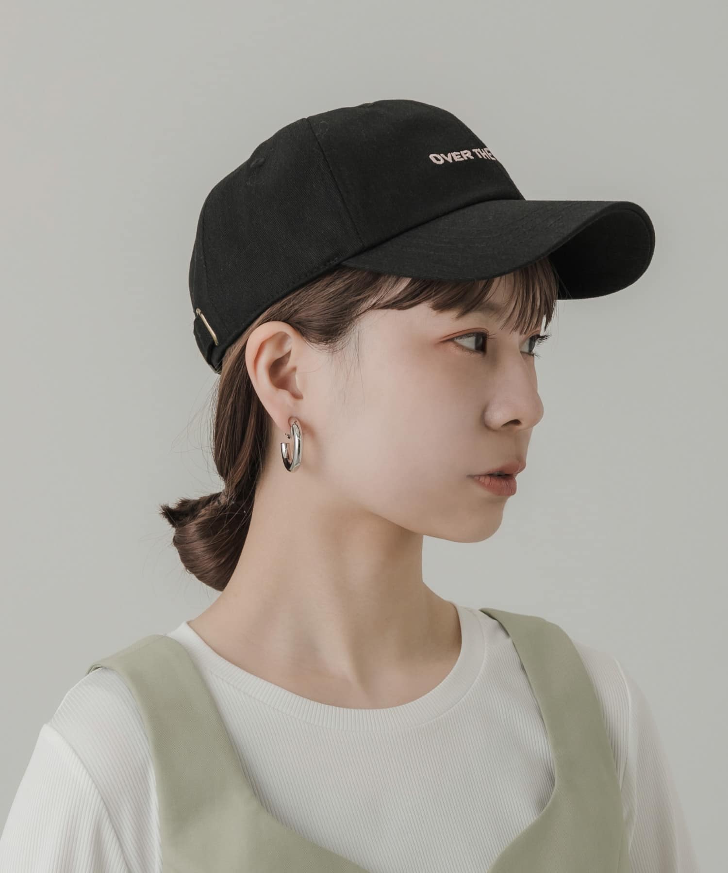 コットンロゴキャップ BLK -