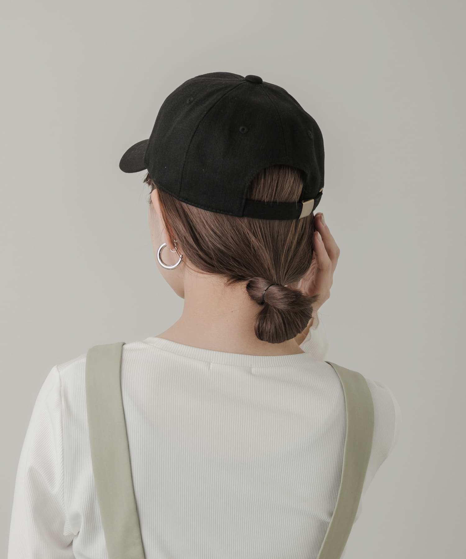 コットンロゴキャップ BLK -