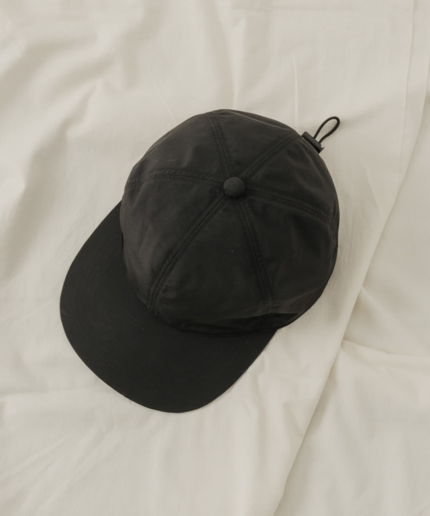 ナイロンパネルキャップ BLK -