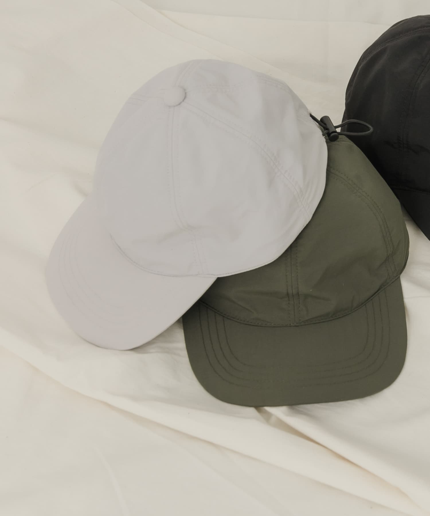 ナイロンパネルキャップ BLK -