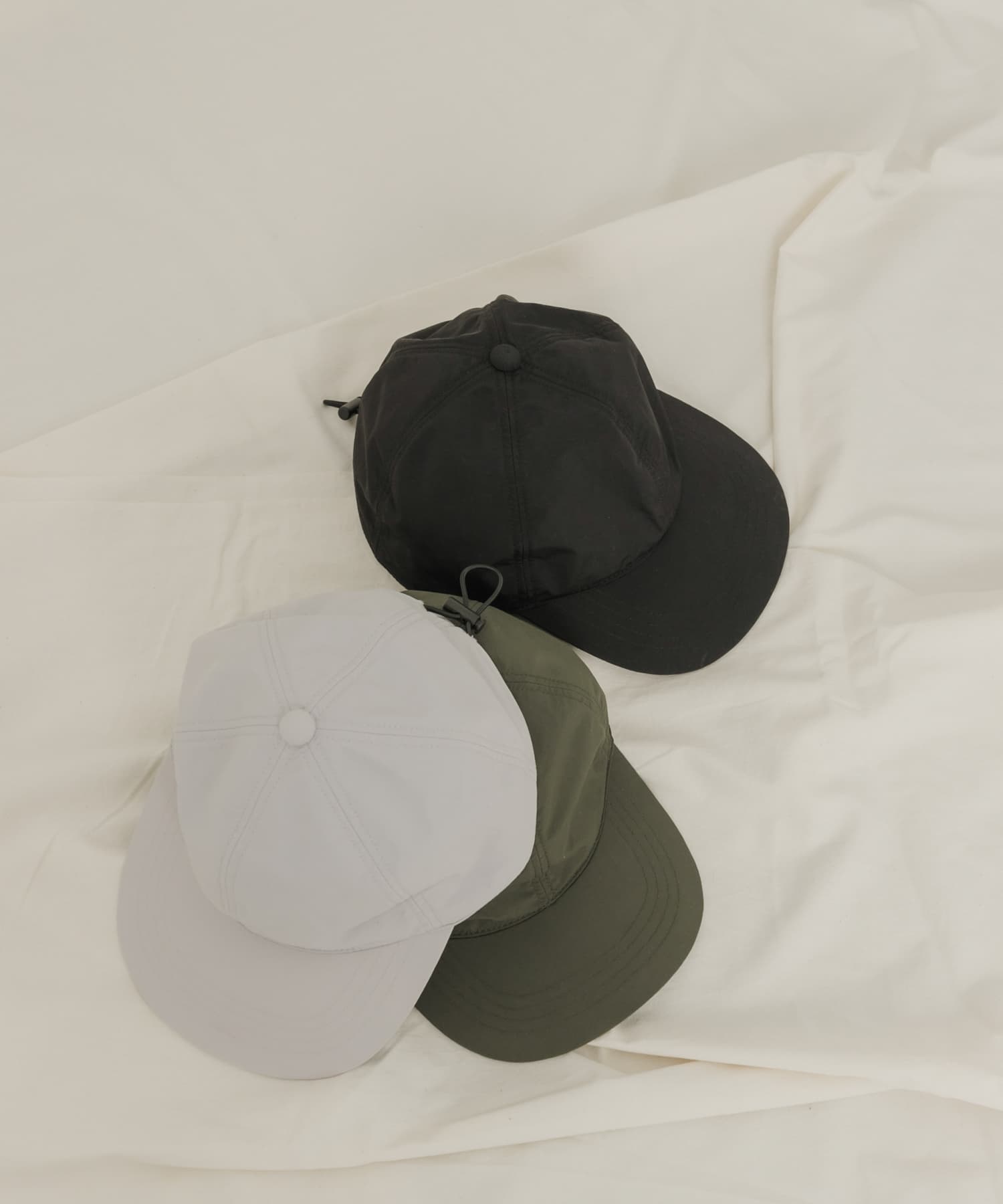 ナイロンパネルキャップ BLK -