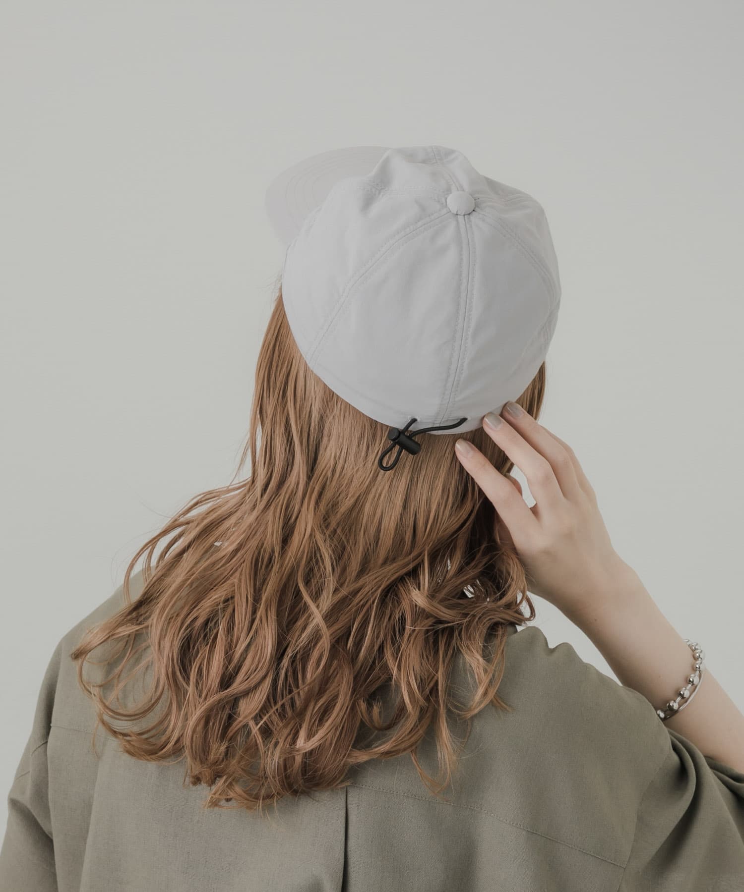 ナイロンパネルキャップ GRY -