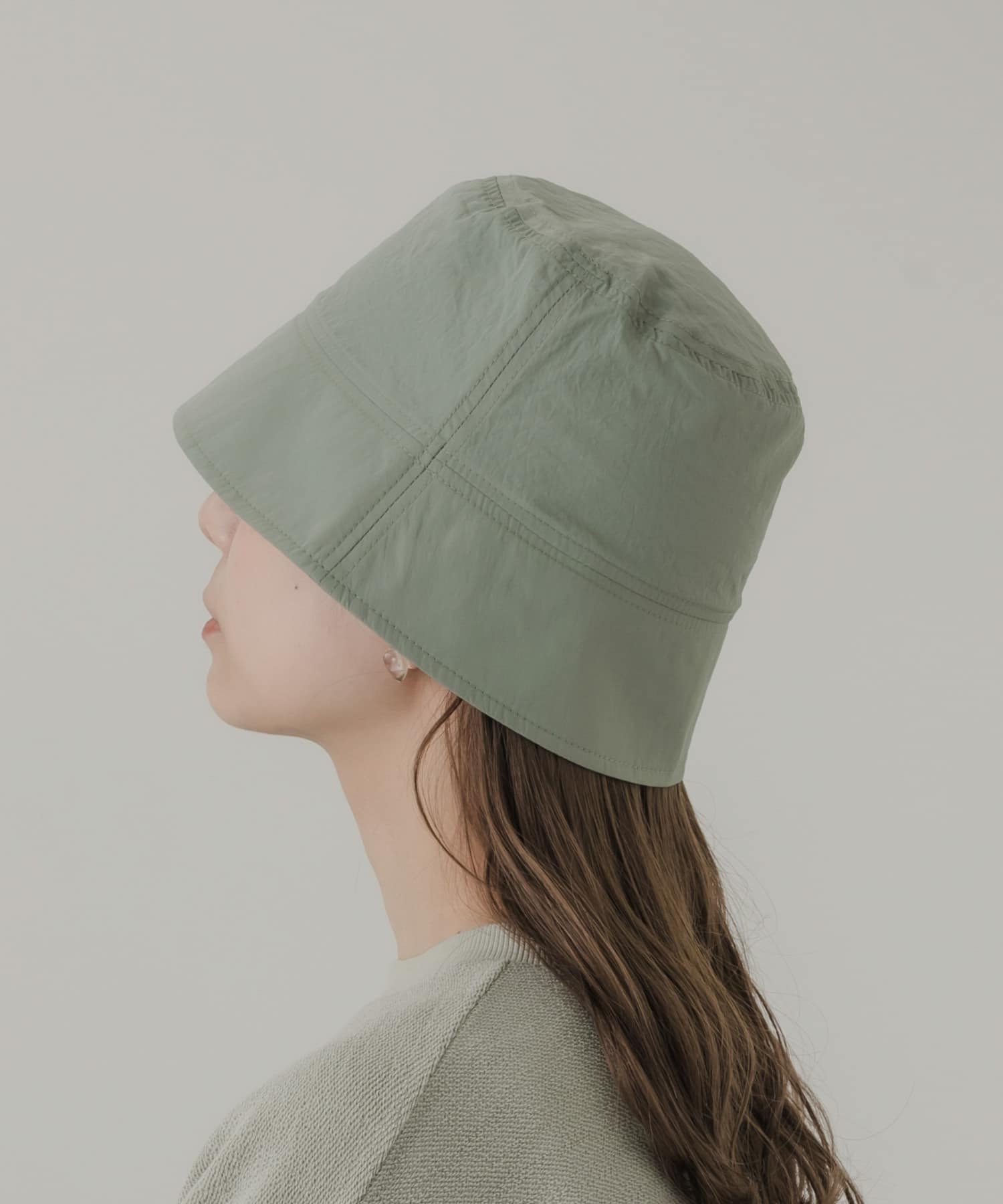 ナイロンバケットハット KHK -