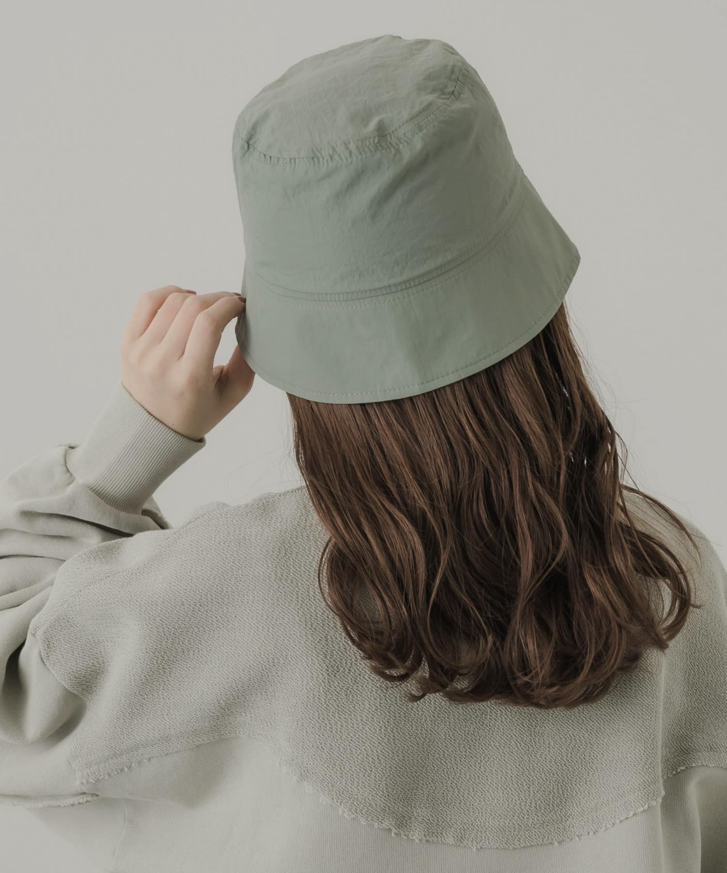 ナイロンバケットハット KHK -