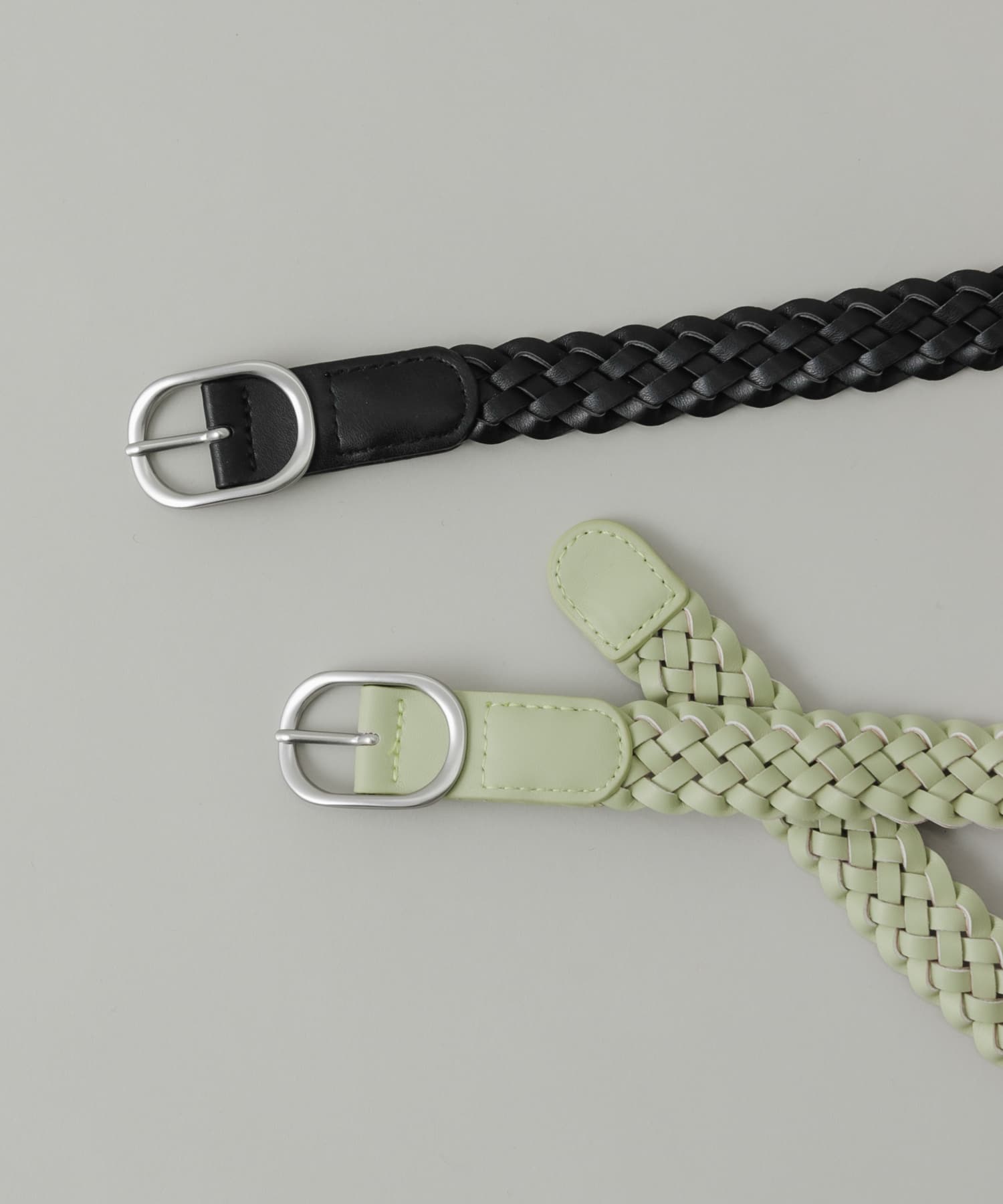 メッシュマットバックルベルト BLK -