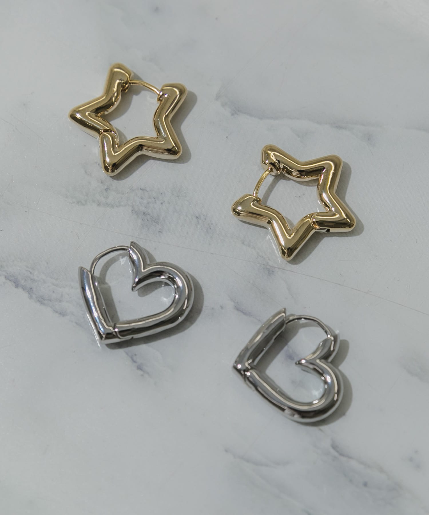 モチーフワンタッチピアス ホシ -