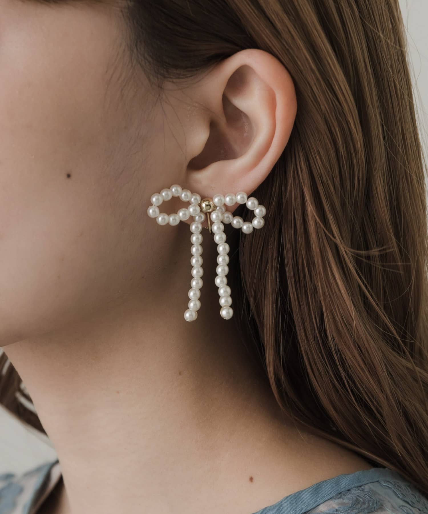 AkariH chic パールイヤリング 新品未使用】AkariH chic パールピアス