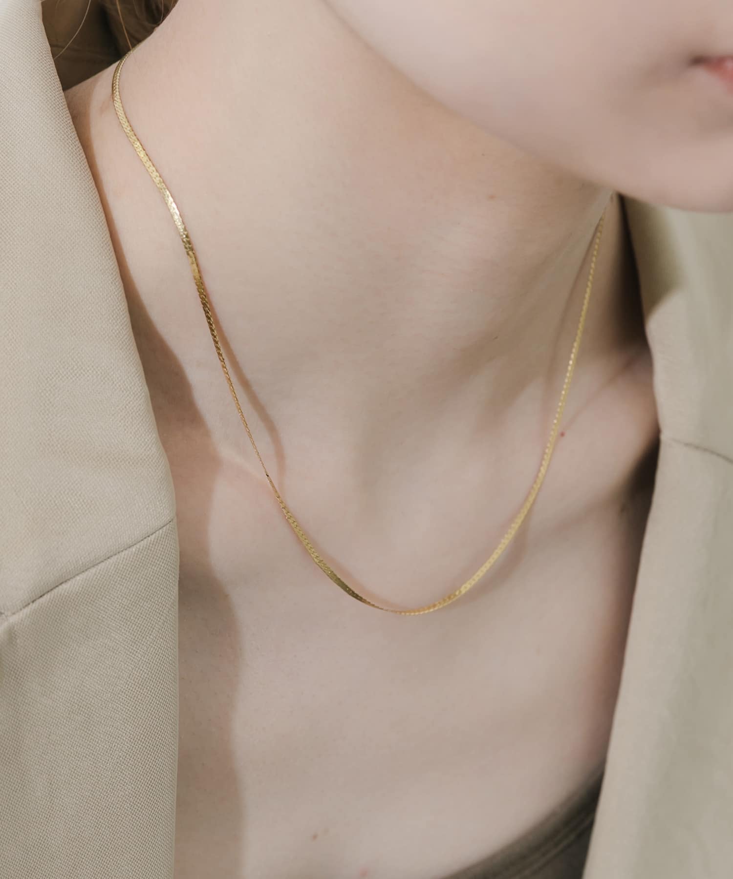 サージカルステンレスプレーンネックレス