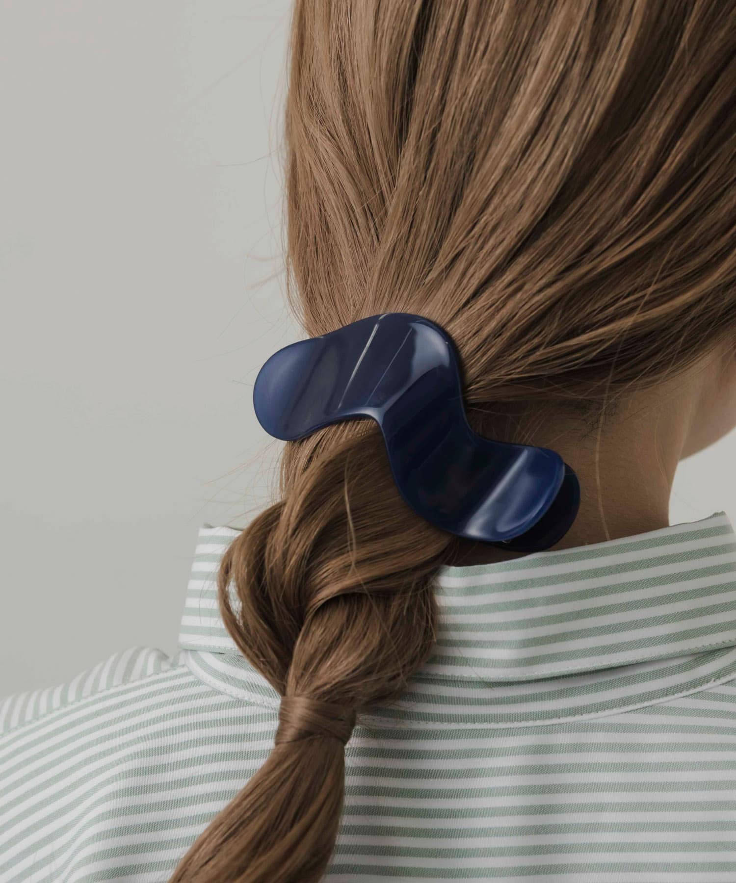 ウェーブヘアクリップ BLU -